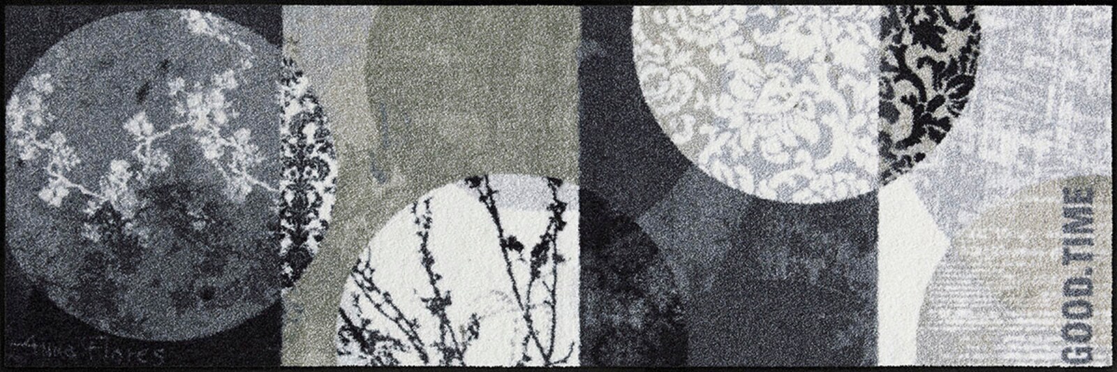 Salonloewe Fußmatte - anthrazit-ecru