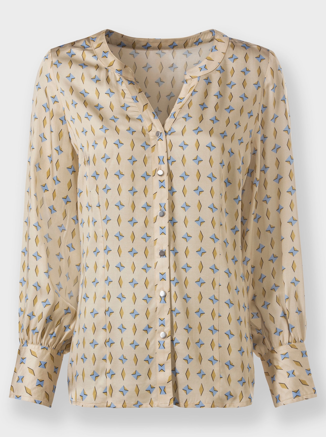 heine Blouse met print - zand/bleu bedrukt