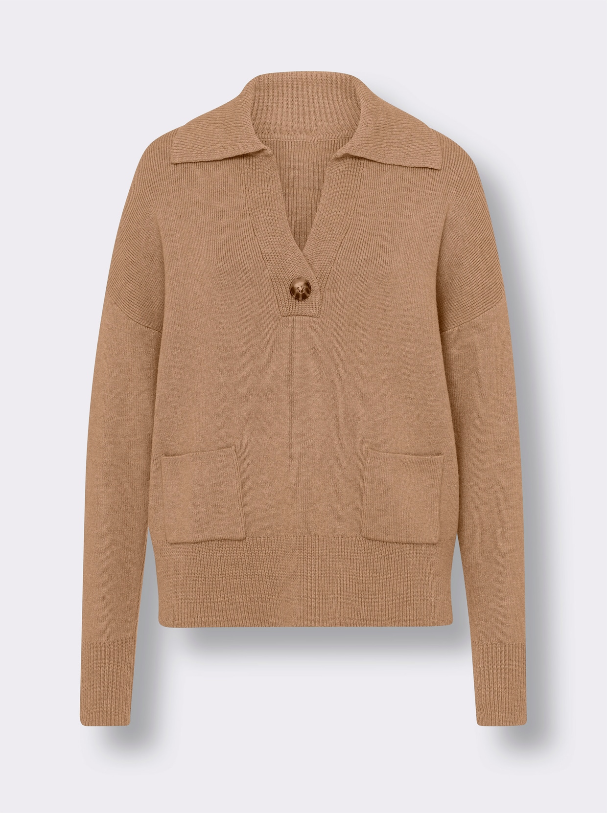 heine Polopullover - camel