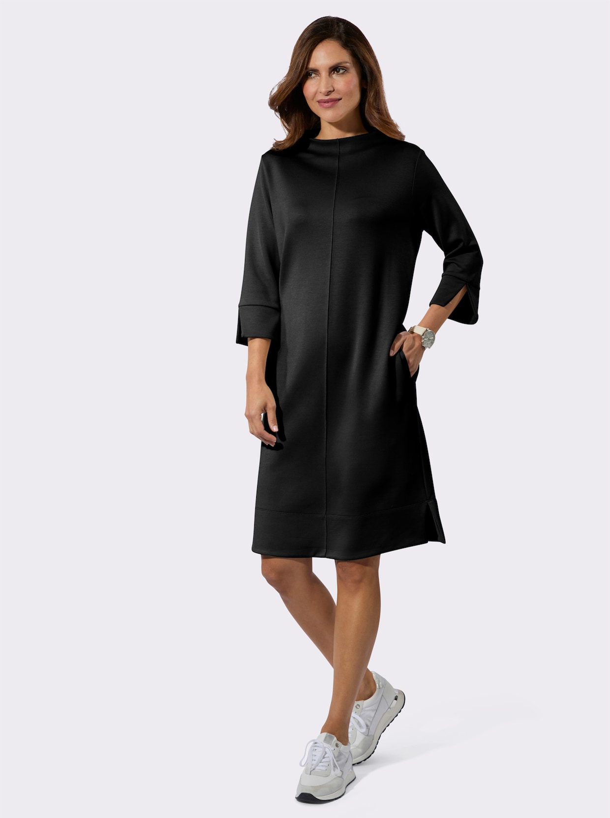 Jerseykleid - schwarz