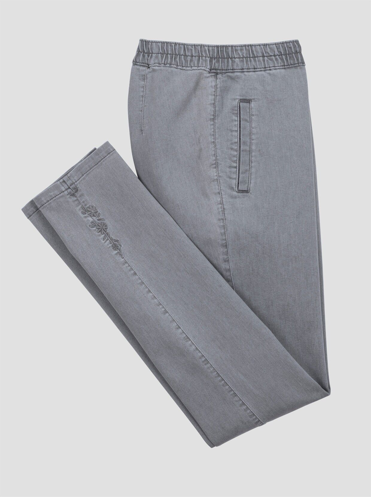 Jeans - grey-denim