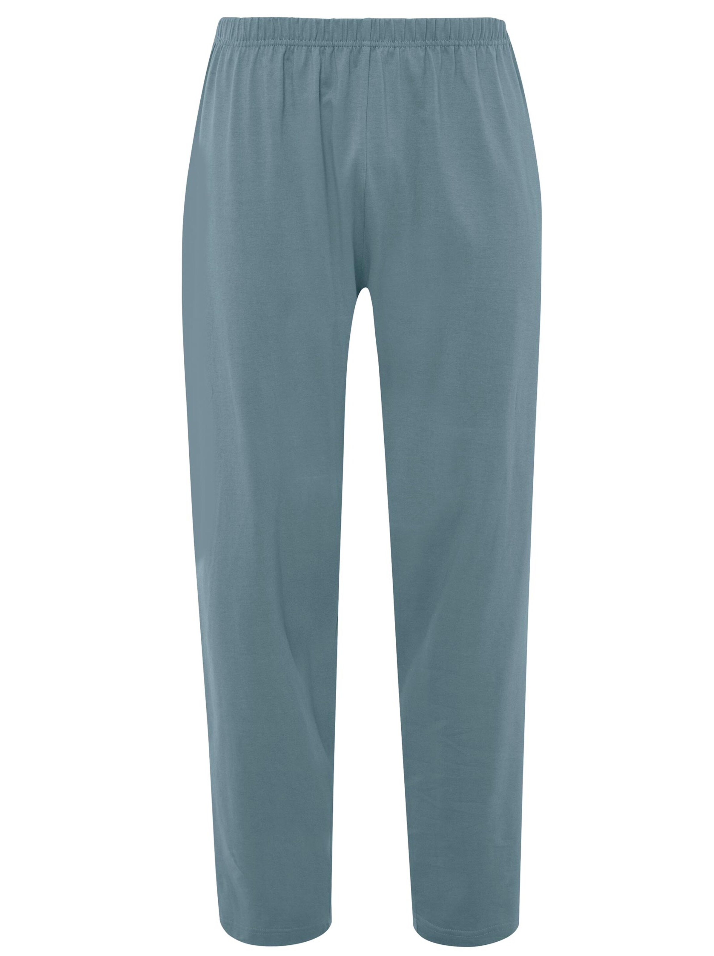 Schlafanzug - grün-gestreift