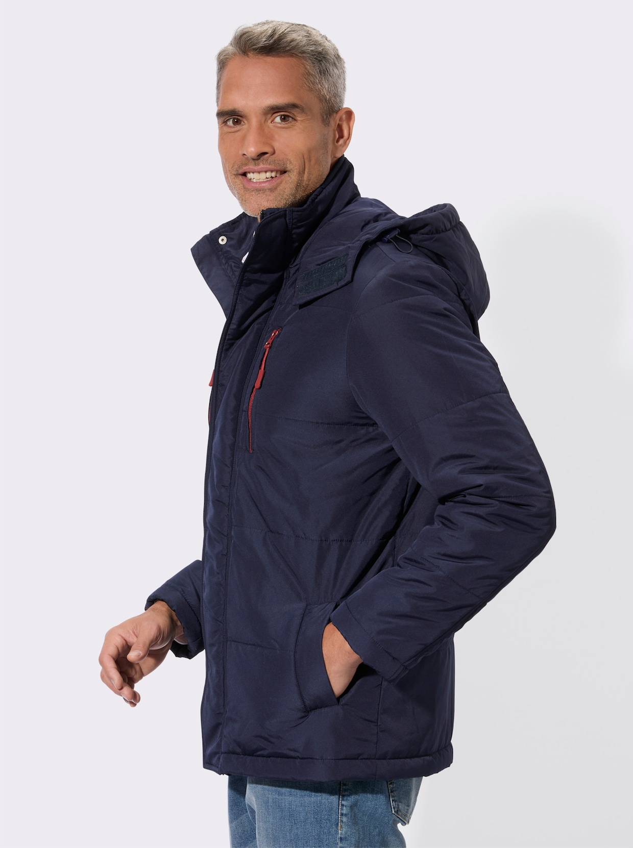 Steppjacke für normale Wintertemperaturen - marine