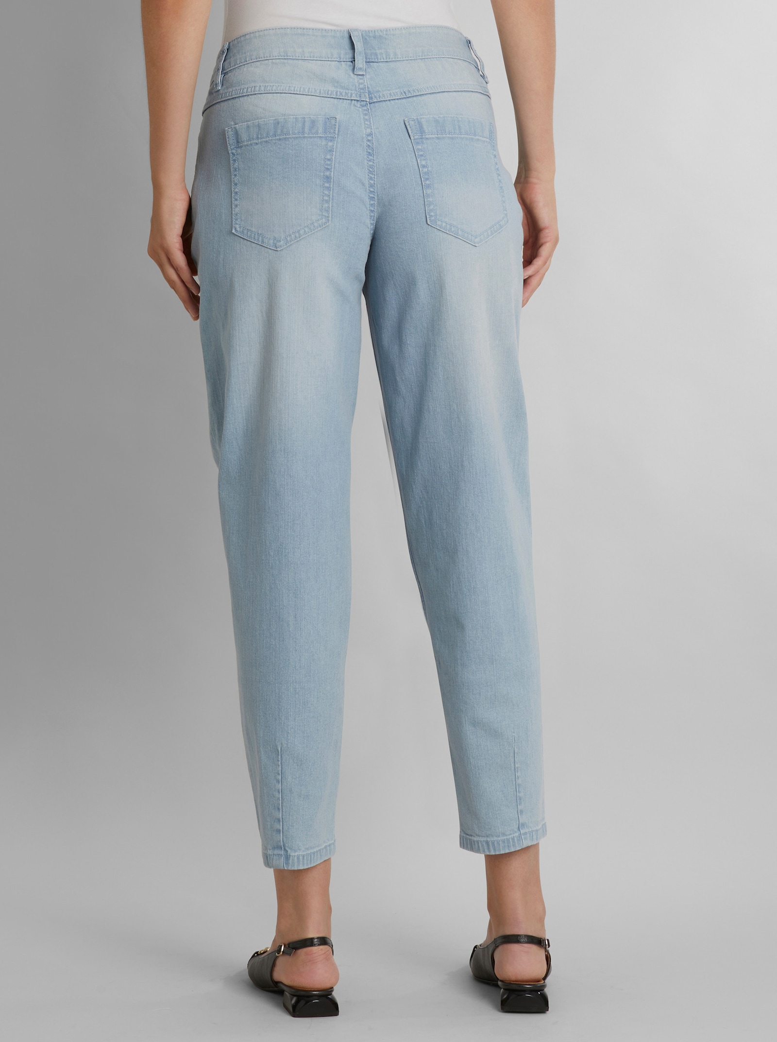 heine 5-Pocket-Hose im Barrel-Schnitt - blue-bleached