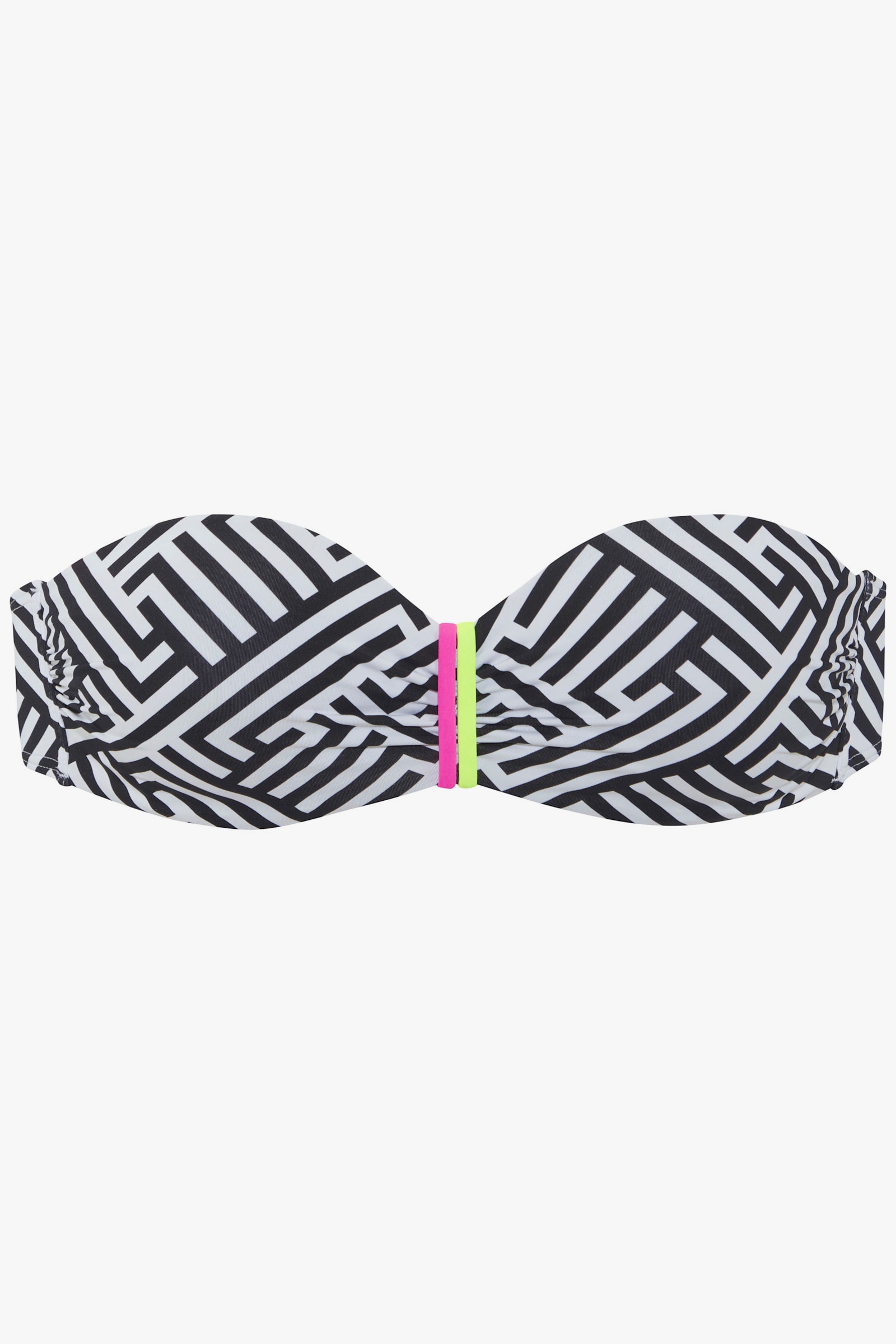 Buffalo Bügel-Bandeau-Bikini-Top - schwarz-weiss
