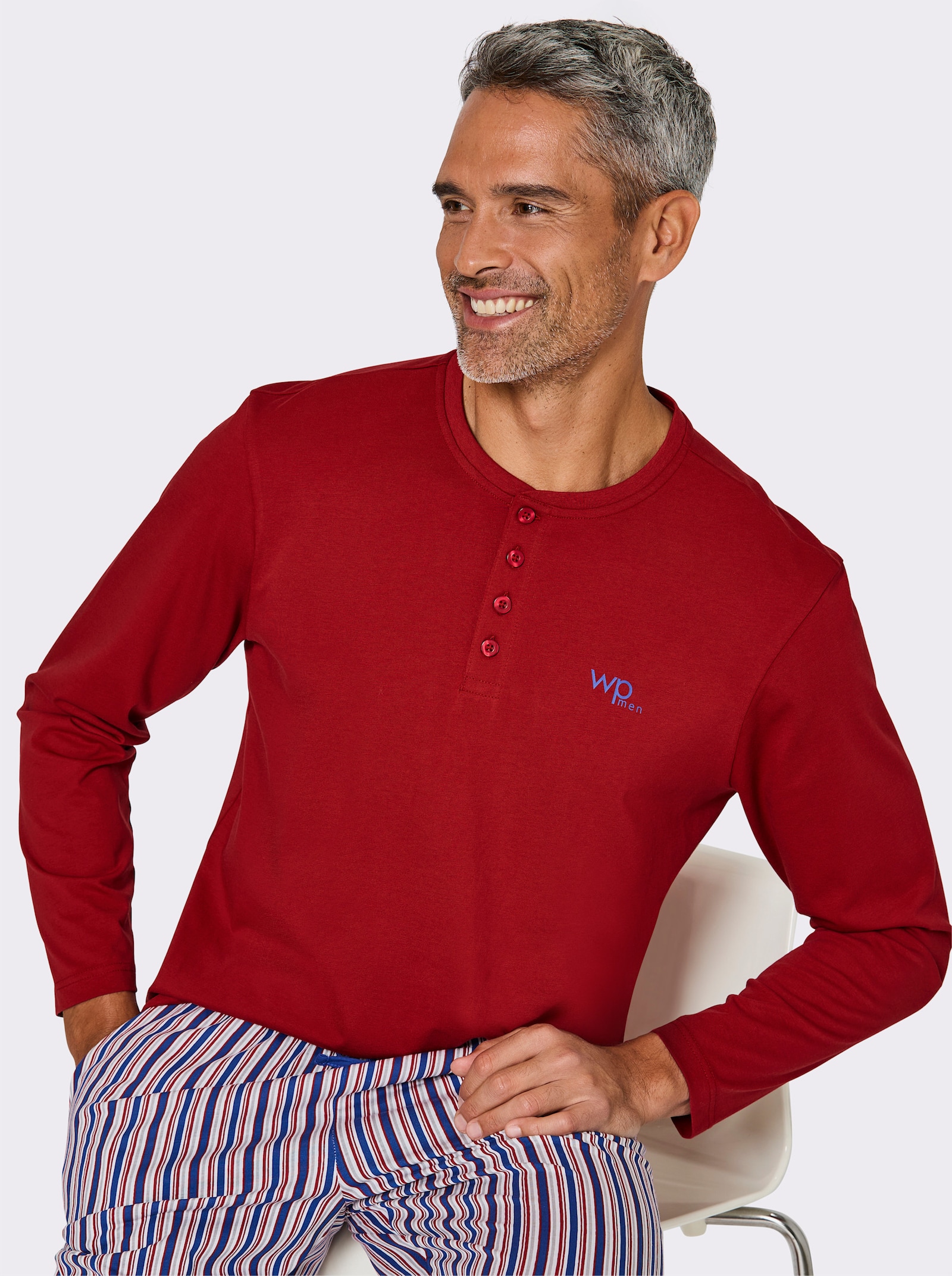 Schlafanzug-Shirt - kirsche