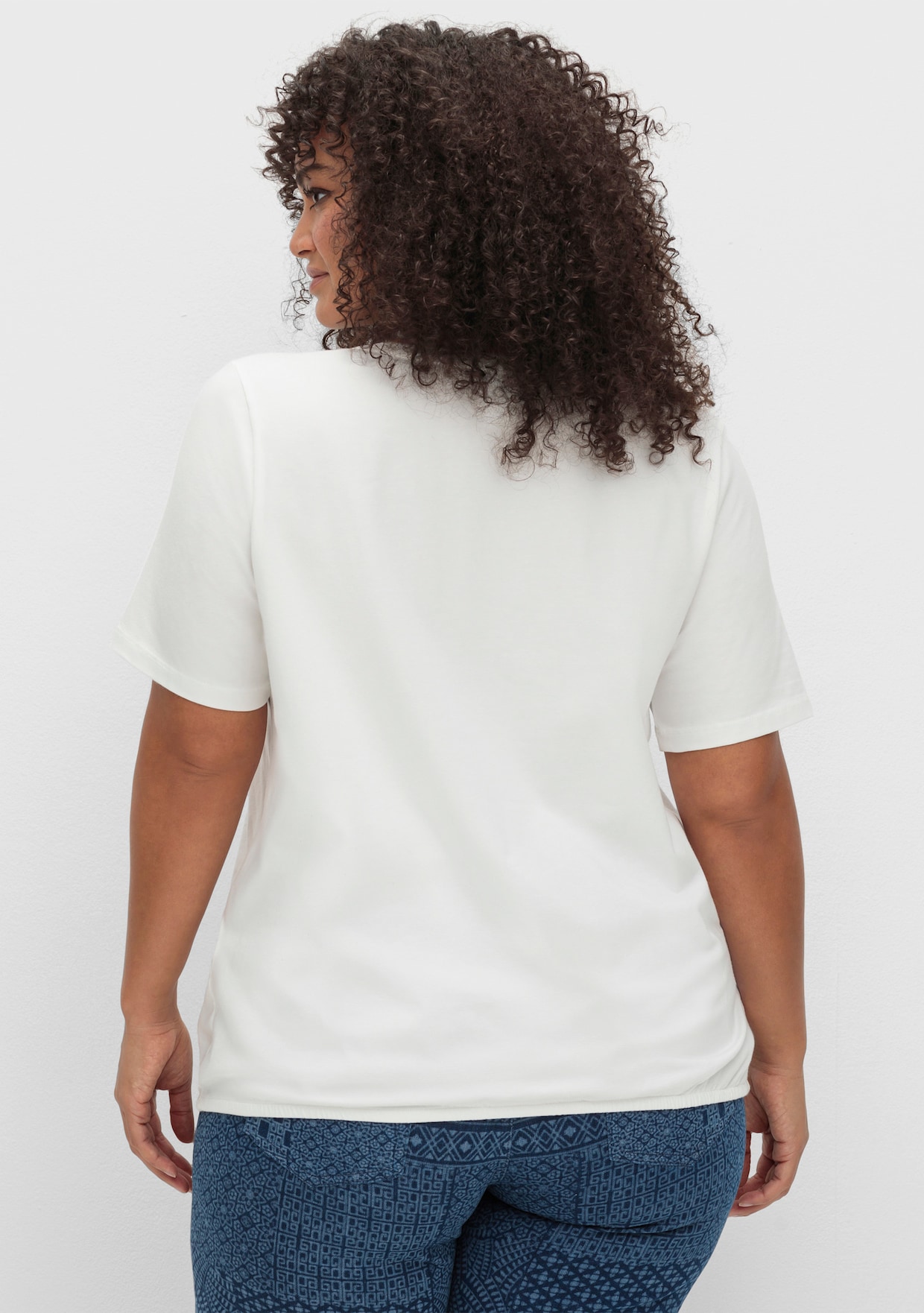 Print-Shirt - weiß-bedruckt
