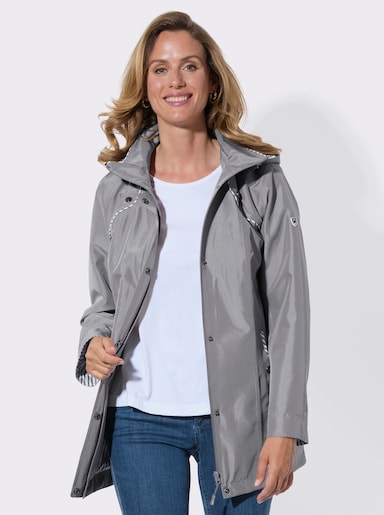 Funktionsjacke wind- und wasserabweisend - steingrau