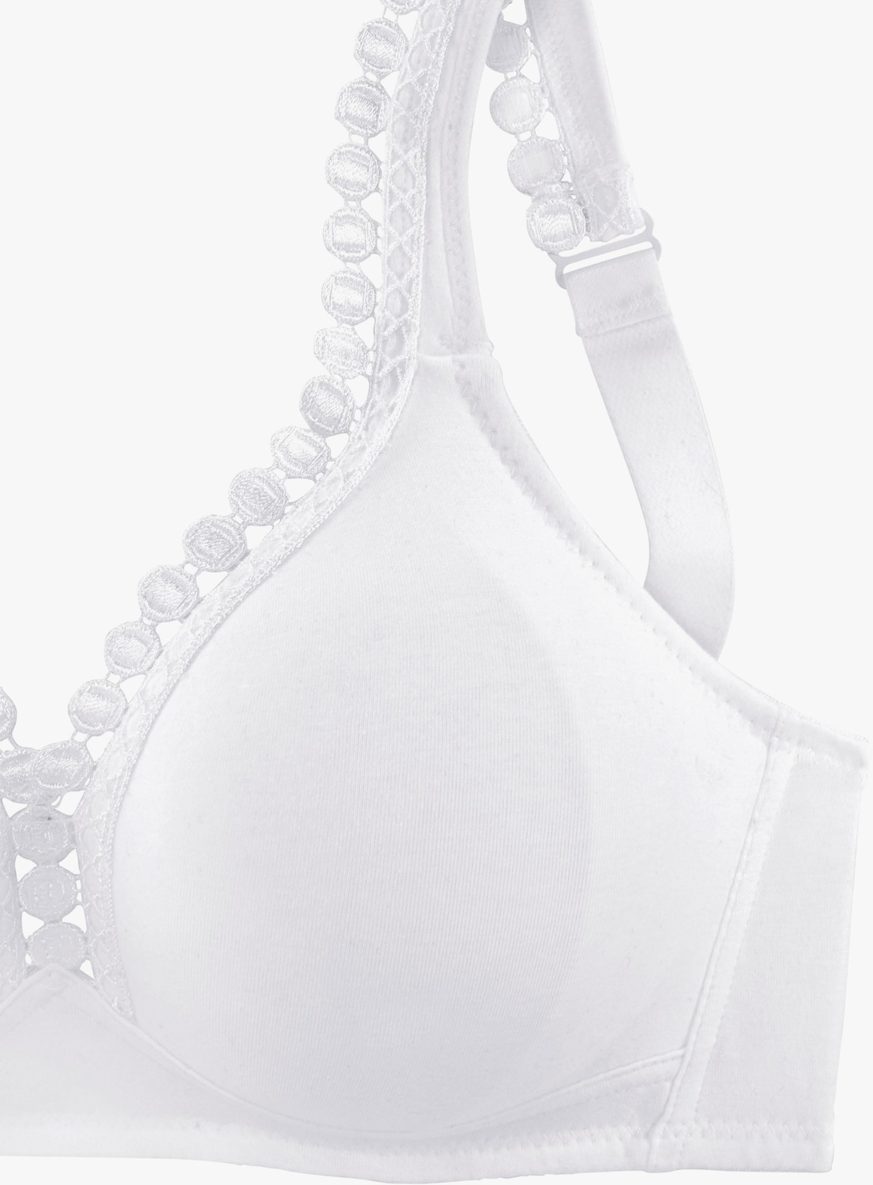 petite fleur Soutien-gorge doux - noir + blanc