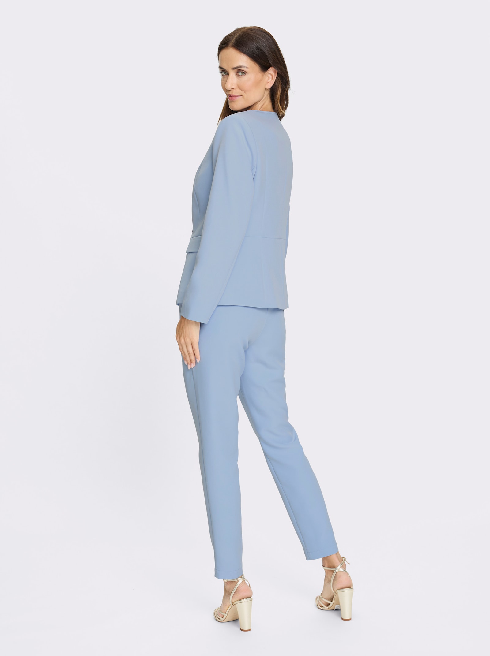 heine Hosenanzug mit Schmuckknöpfen - eisblau