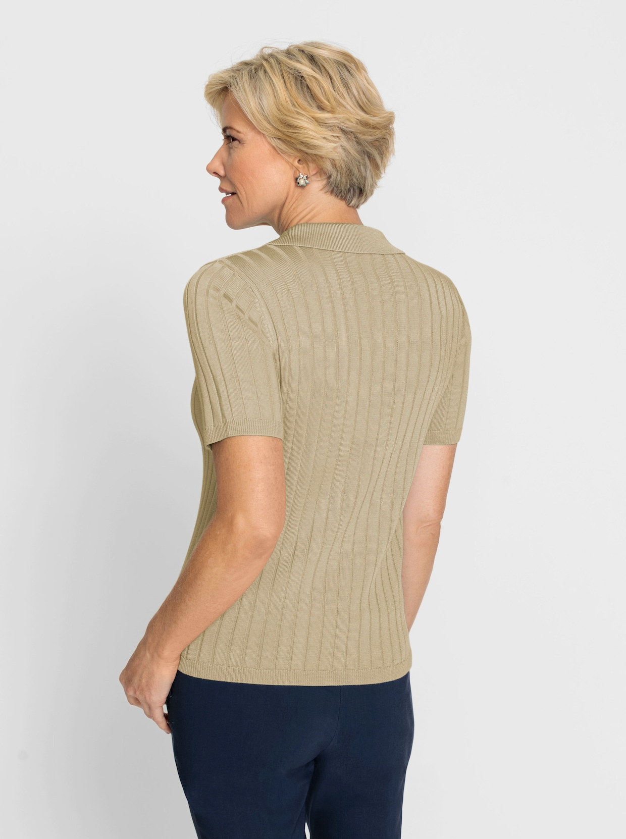 Polopullover - rietgroen