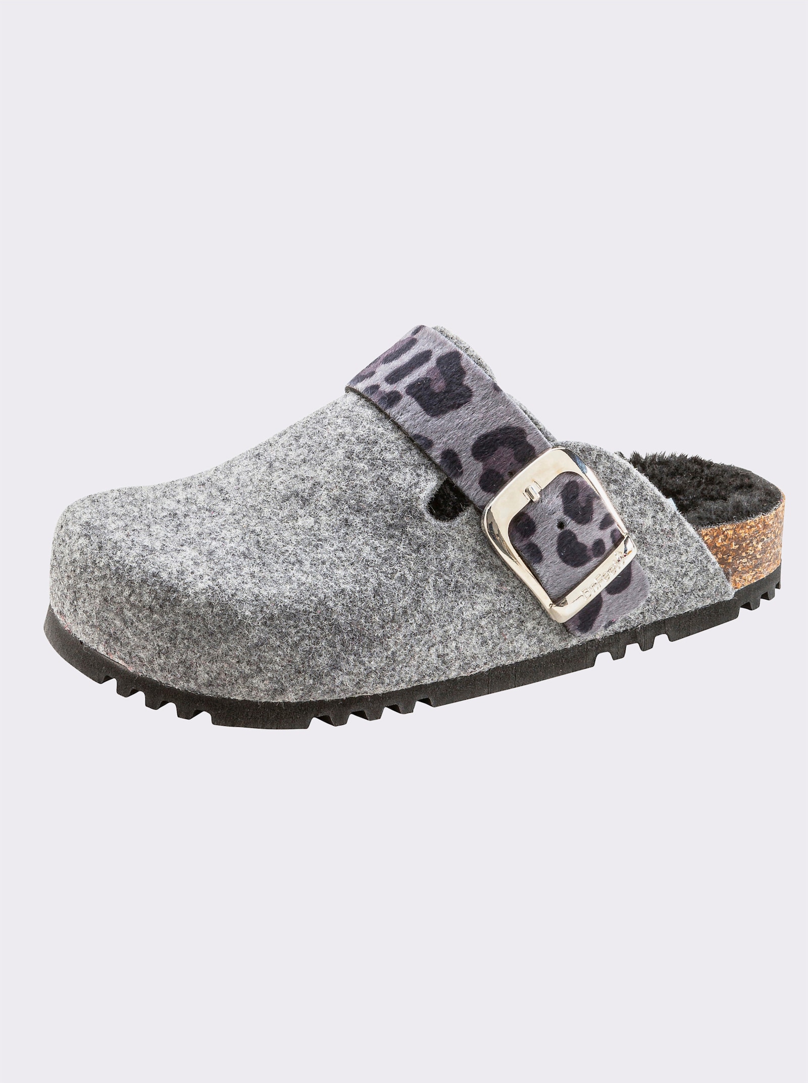 Dr. Feet Hausschuh - grau