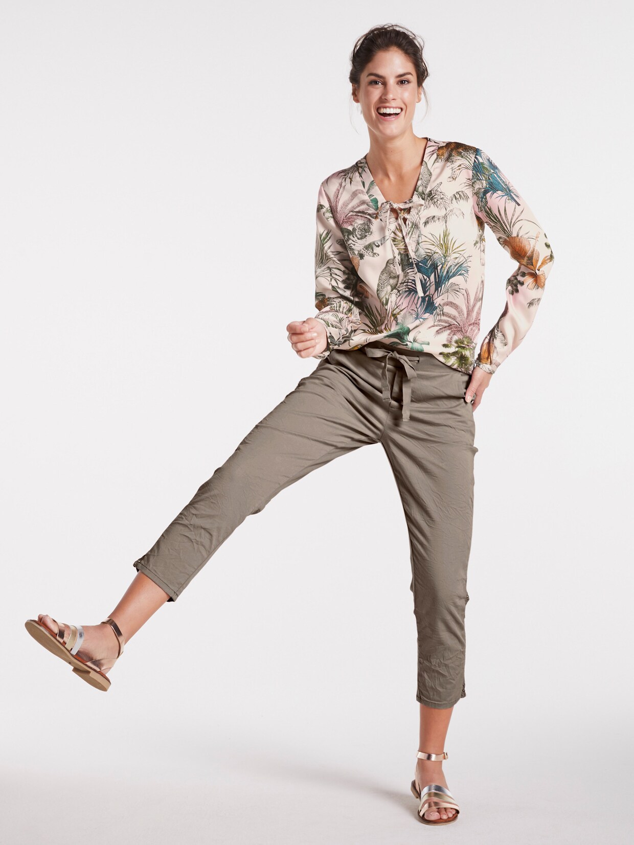 heine Pantalon 7/8 - taupe clair