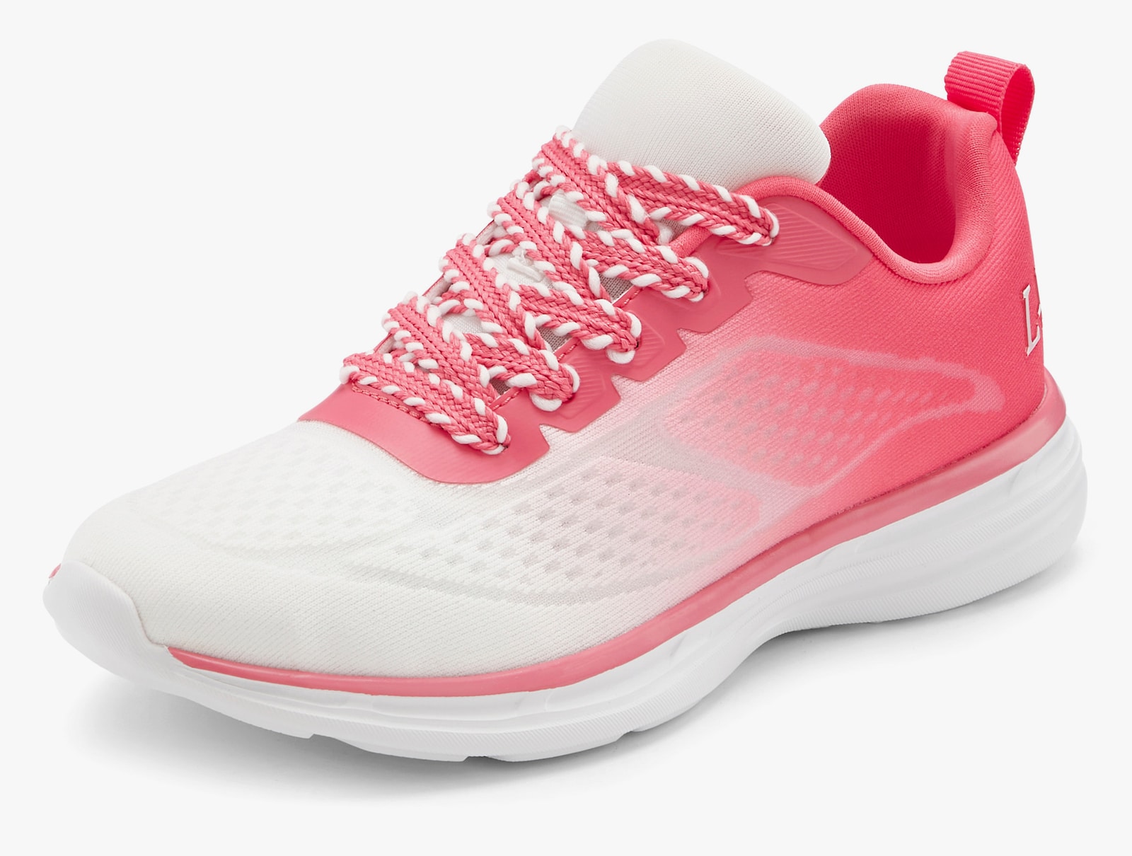 LASCANA Sneaker - weiß/pink