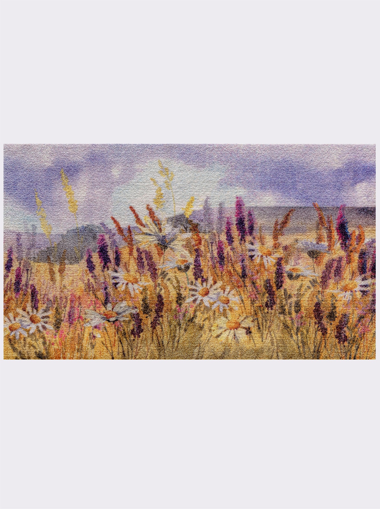 wash+dry by Kleen-Tex Voetmat - lila geprint