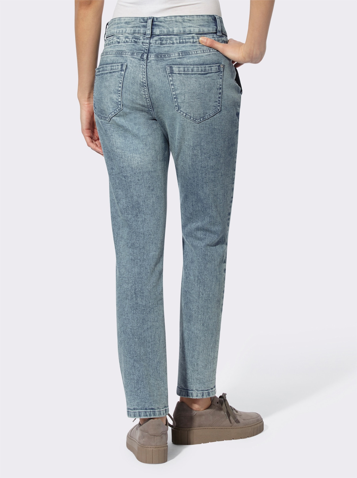 heine Broek - blue-stonewashed