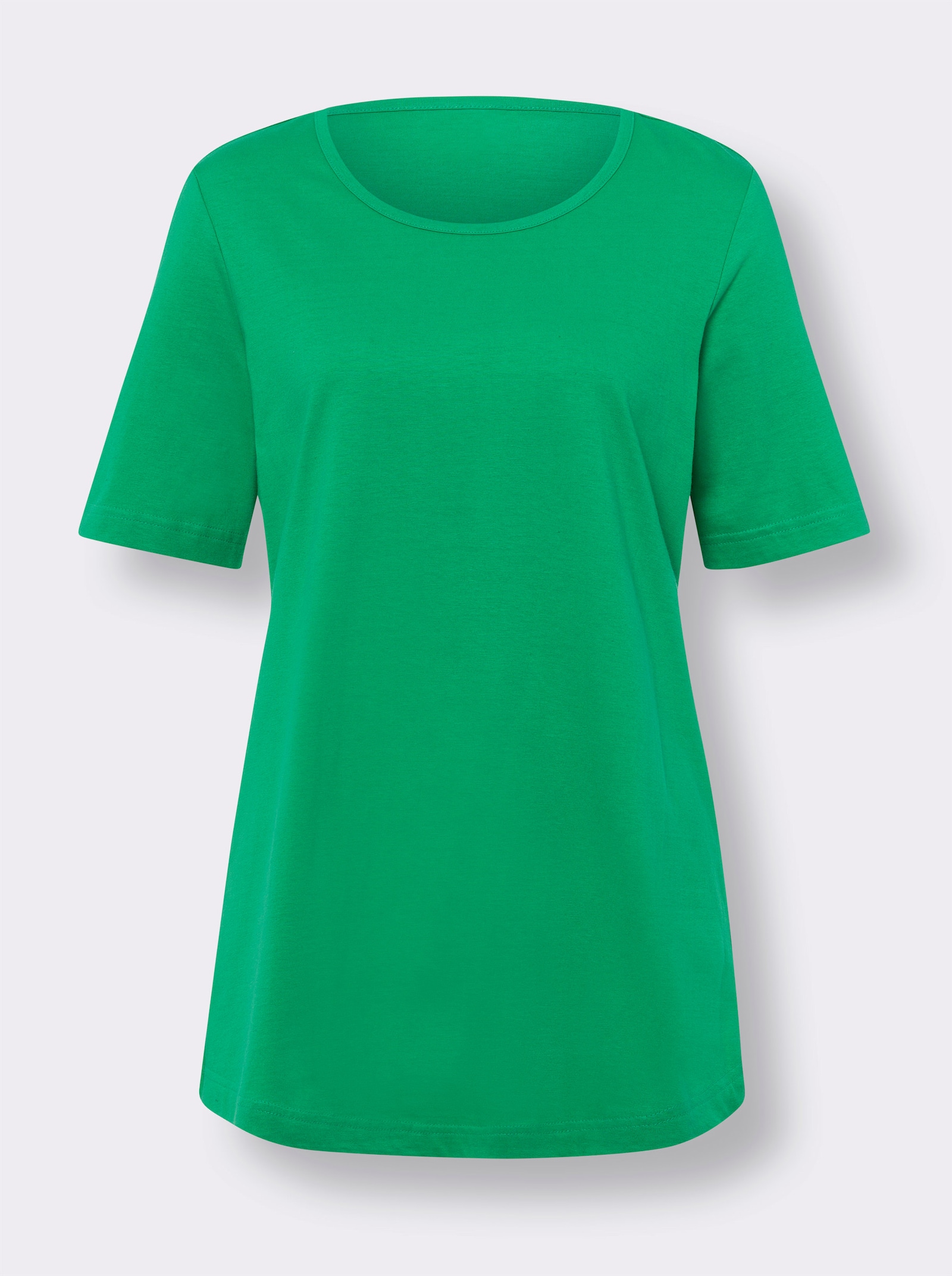 Longshirt im Doppelpack - grasgrün + marine