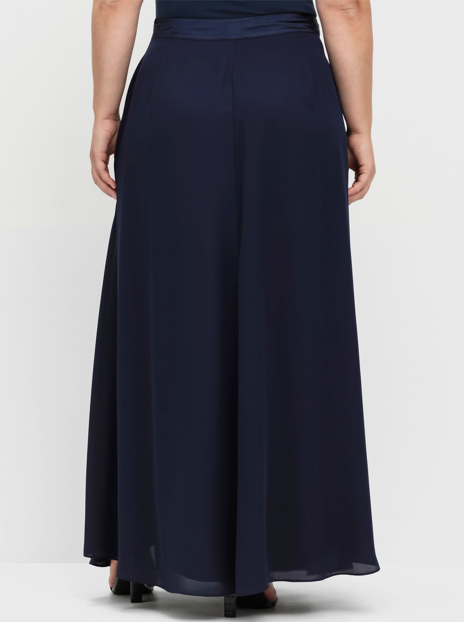 sheego A-Linien-Rock mit Seitenschlitz - marine