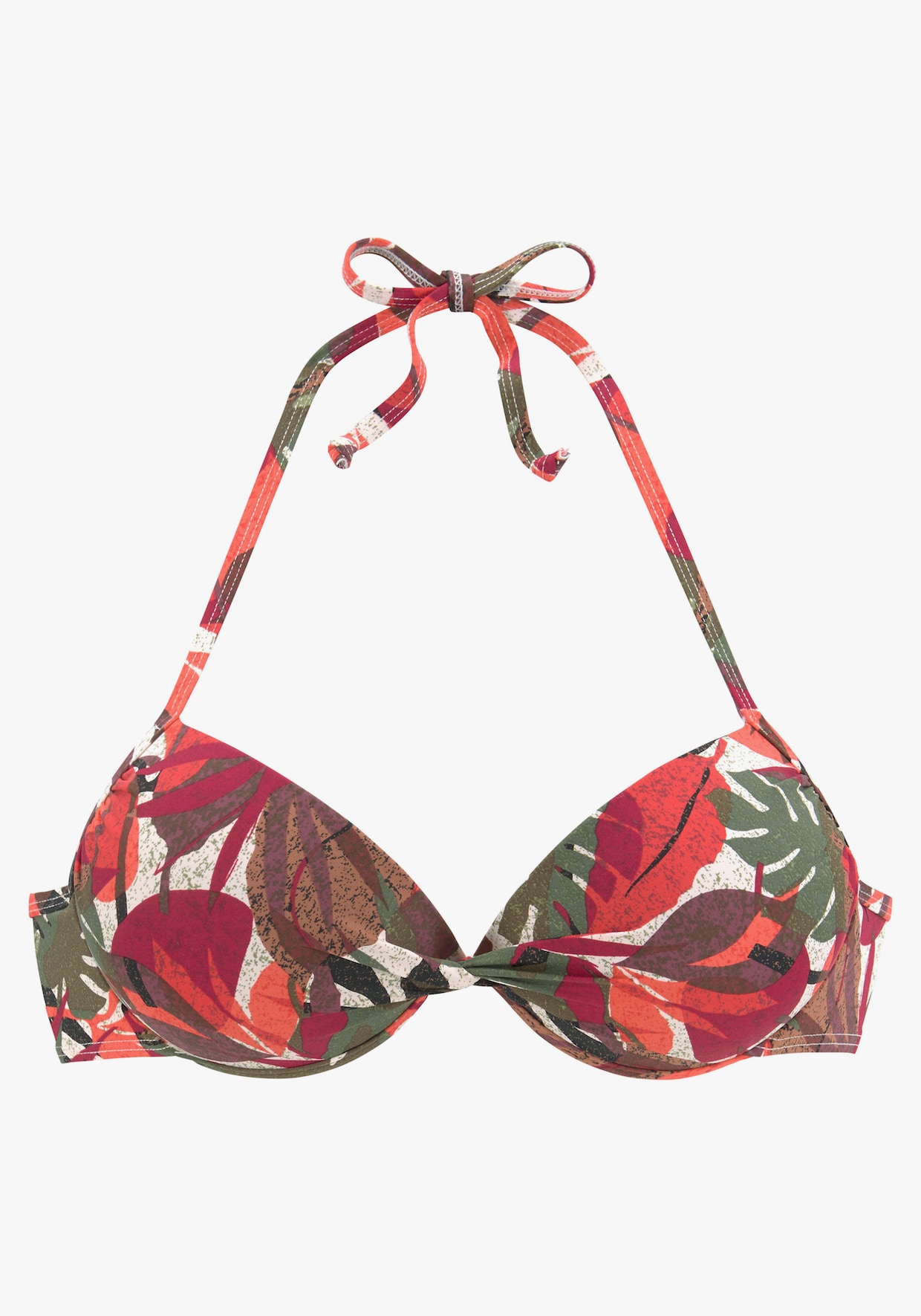 LASCANA Haut de bikini push-up - rouge imprimé