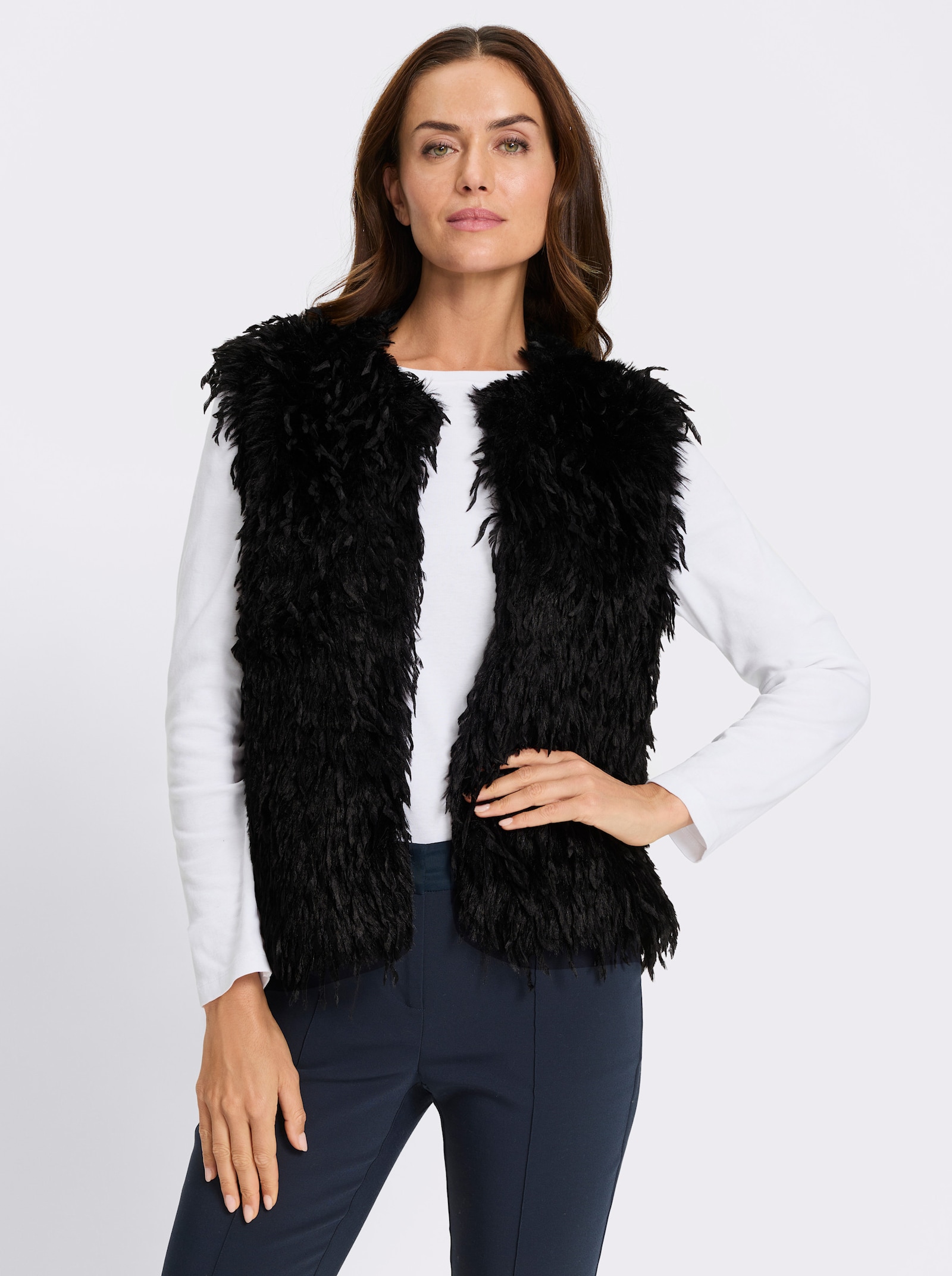 heine 2-in-1-Jacke mit abnehmbaren Ärmeln - schwarz