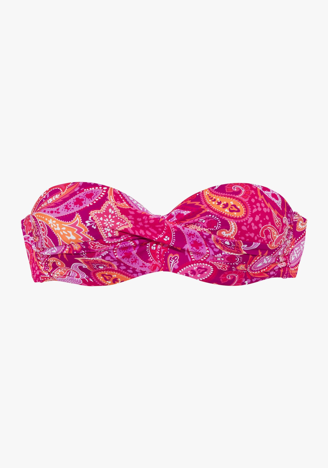 Vivance Bandeaubikinitop met beugel - pink bedrukt