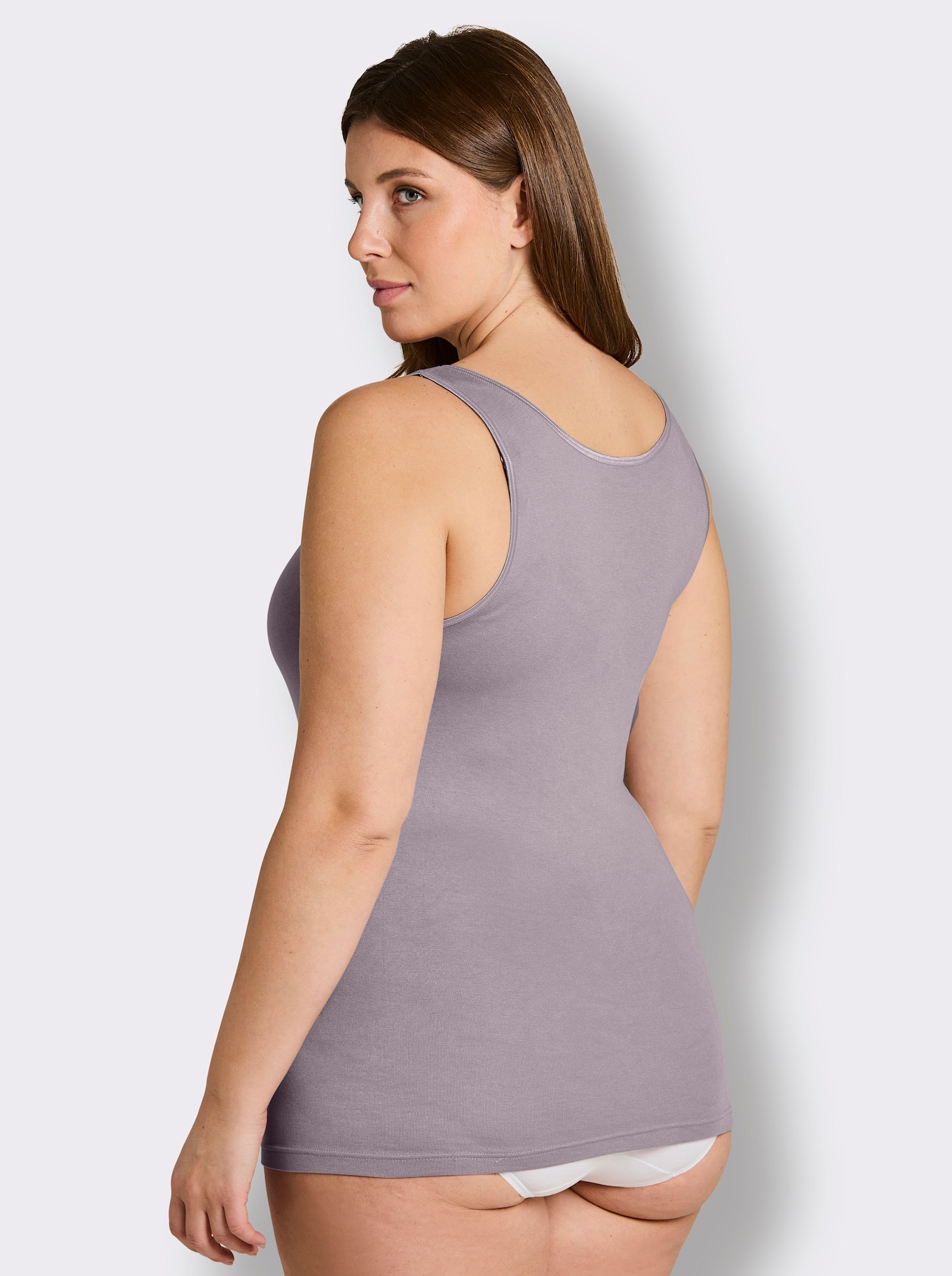 wäschepur Achselhemd in Modal-Qualität - mauve