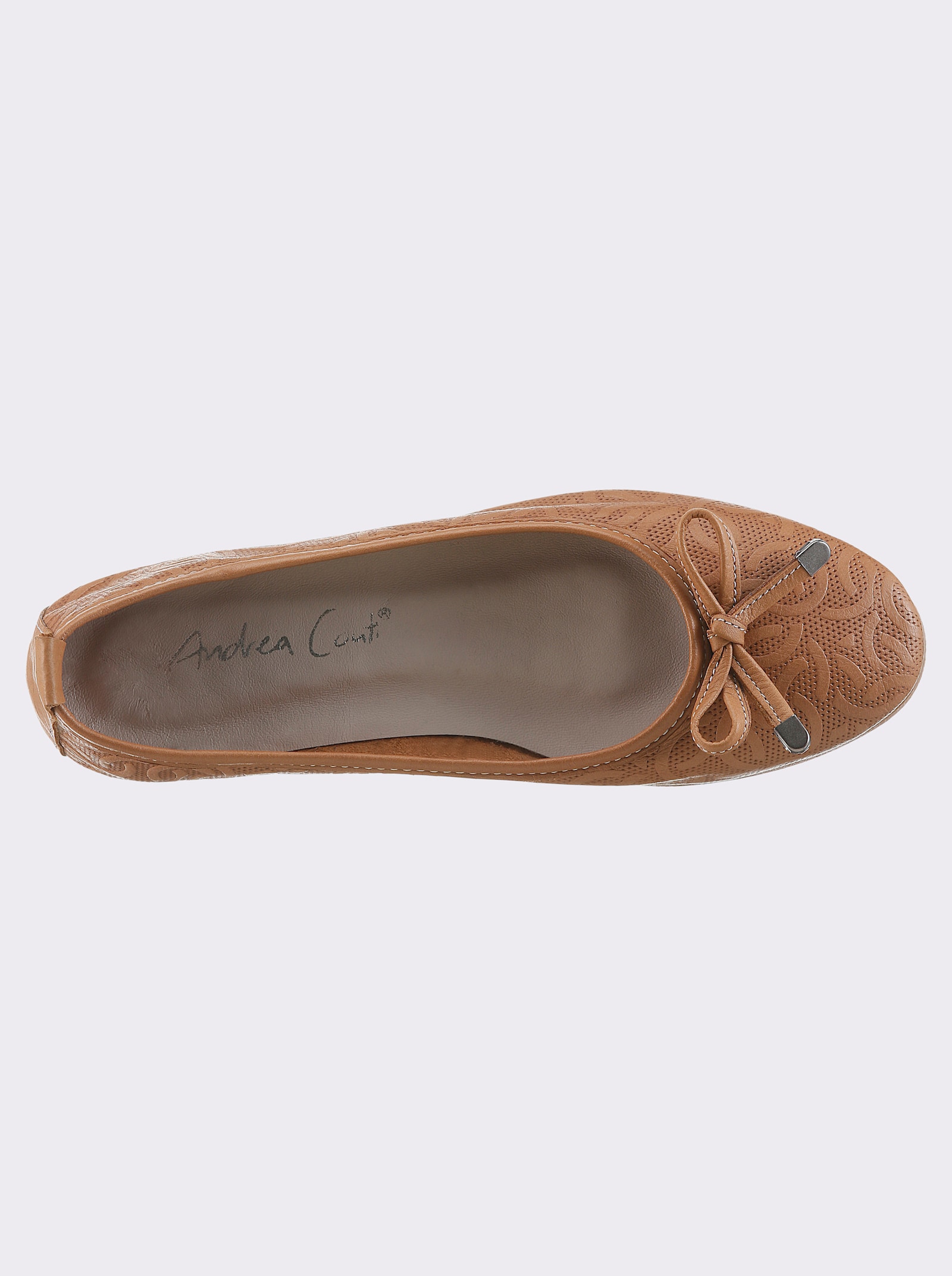 Andrea Conti Ballerina - cognac