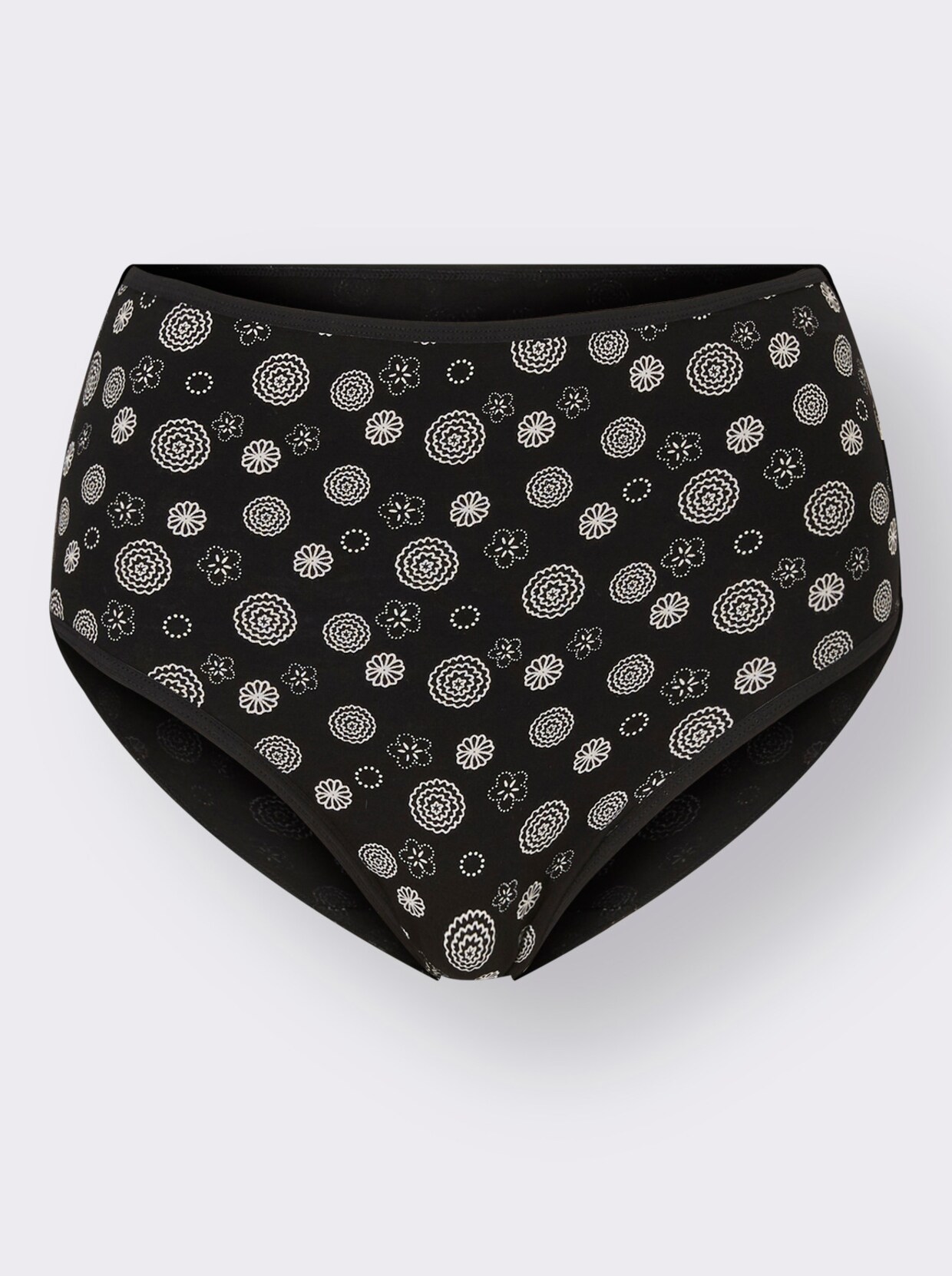 Tailleslip - 3x wit + 2x zwart bedrukt