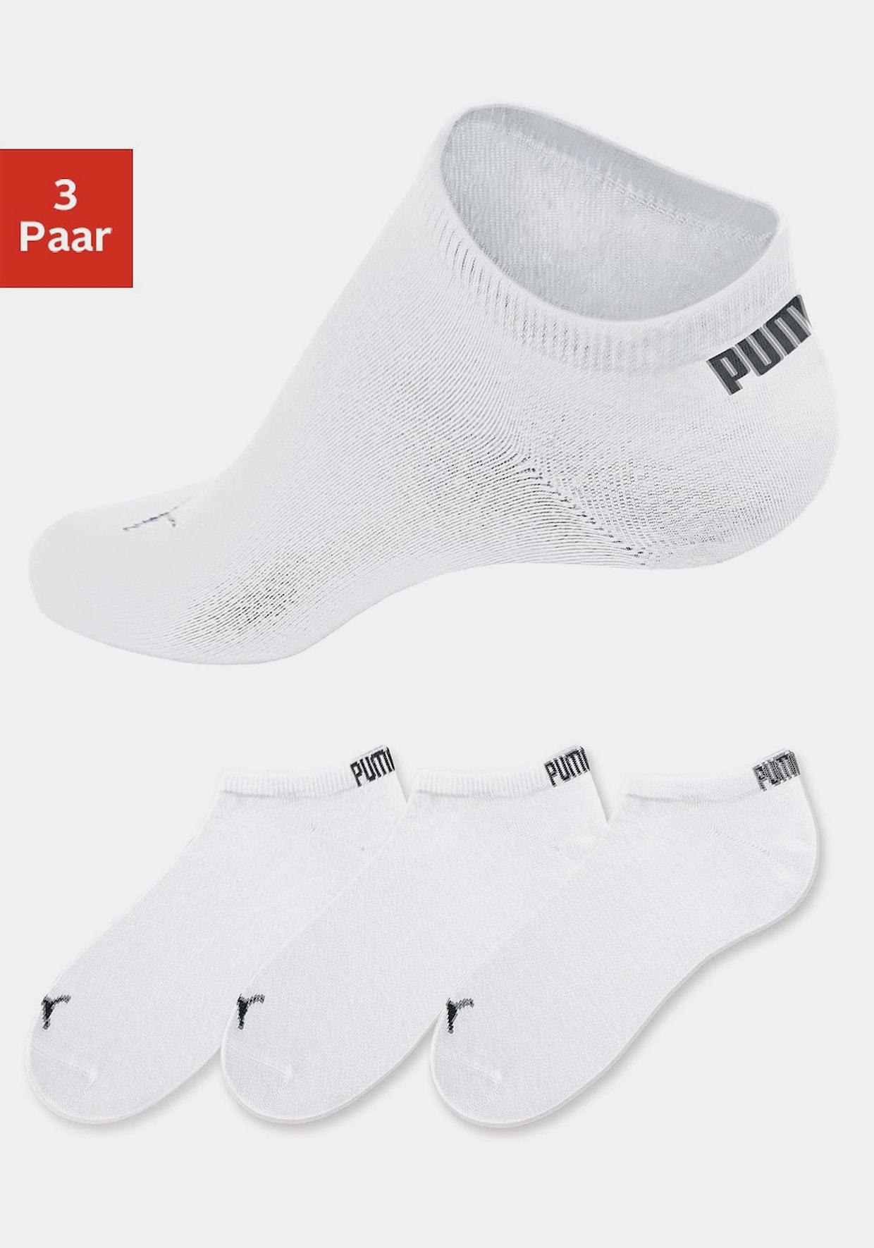 PUMA Sneakersocken - weiß