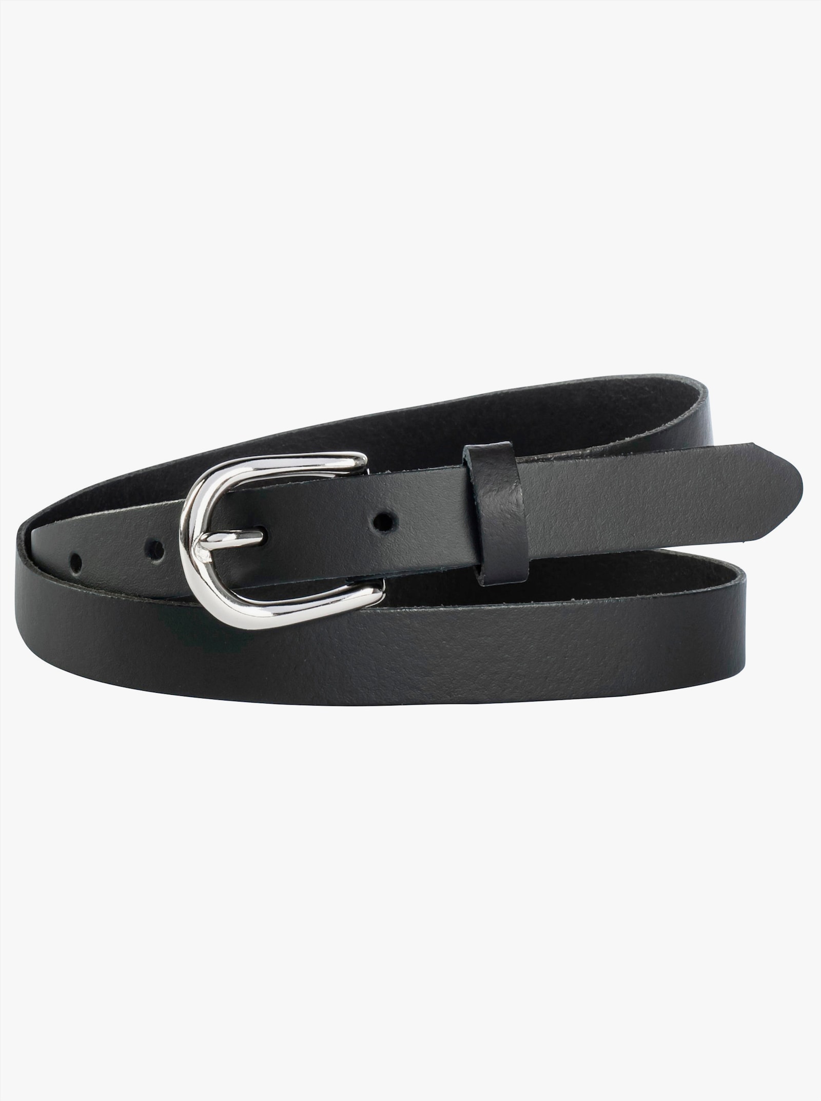 sheego Leren ceintuur met metalen gesp - antraciet