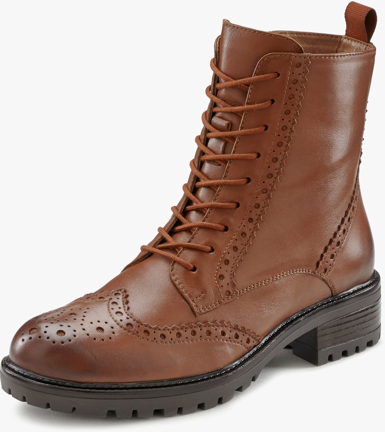 LASCANA Bottines à lacets - marron