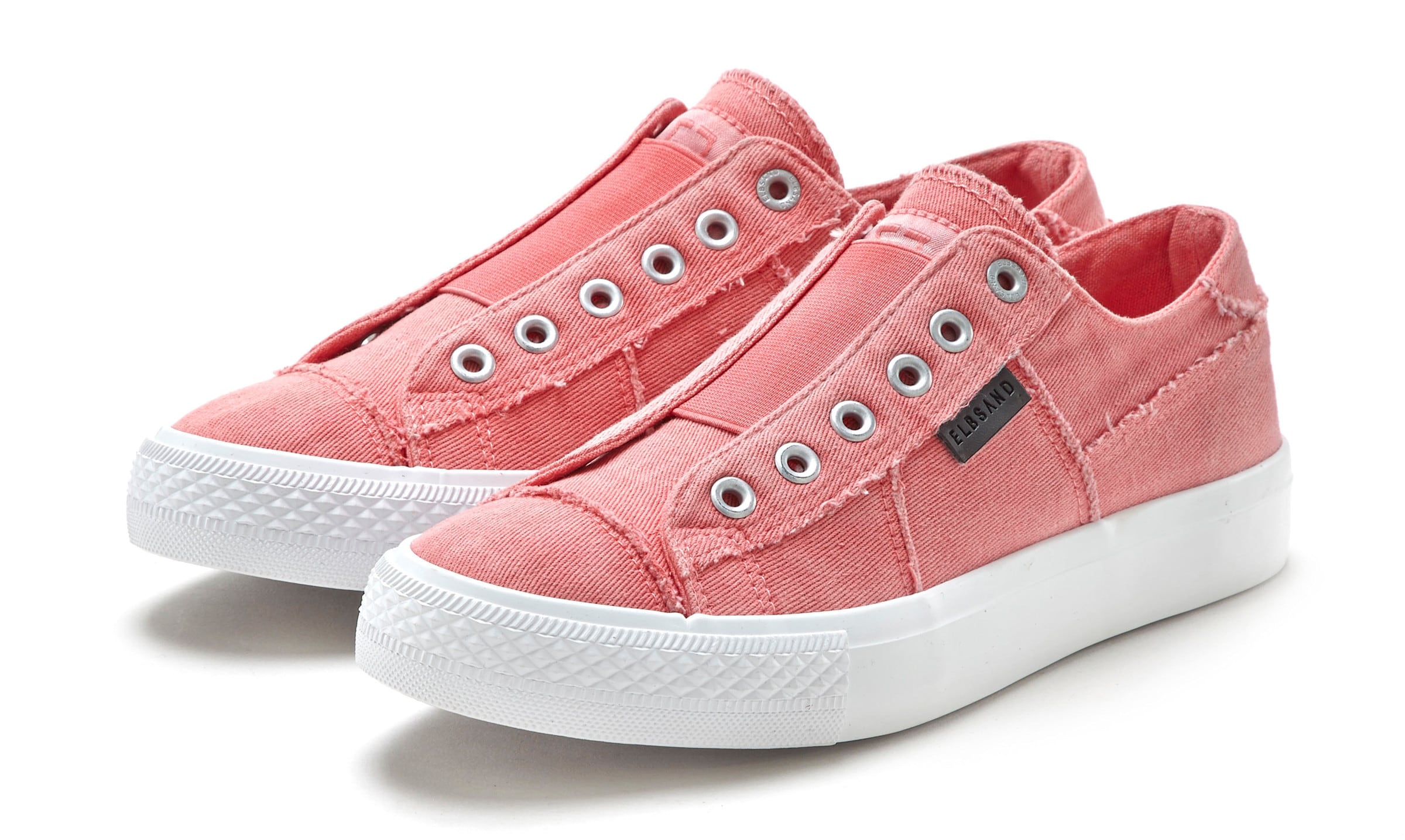 Pink  günstig Kaufen-Slip-On Sneaker in pink von Elbsand. Slip-On Sneaker in pink von Elbsand <![CDATA[Sneaker aus Textil VEGAN von ELBSAND. Obermaterial, Futter und Decksohle aus Textil. Laufsohle aus Synthetik.]]>. 