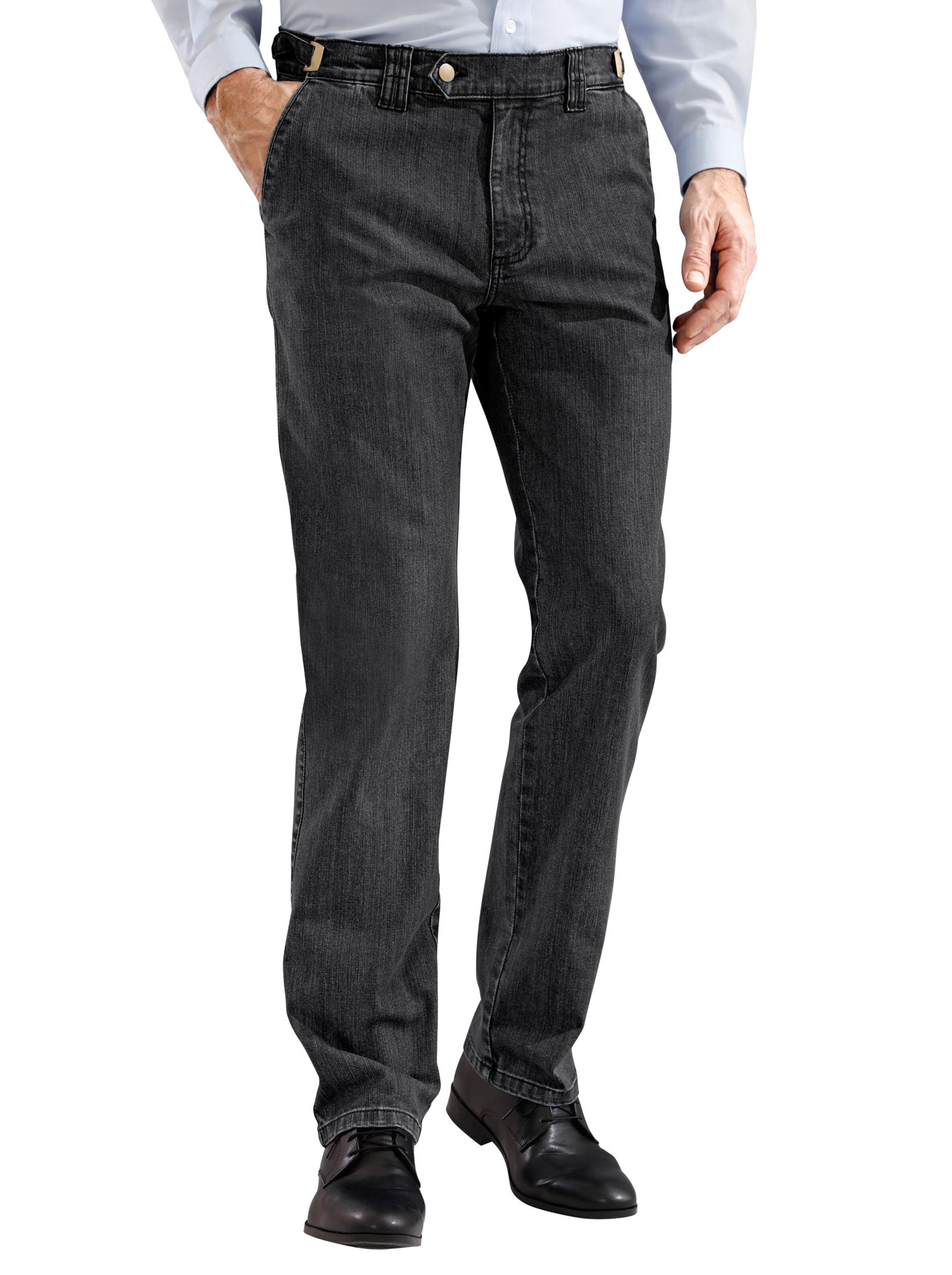 Autofahrer-Jeans - black-denim
