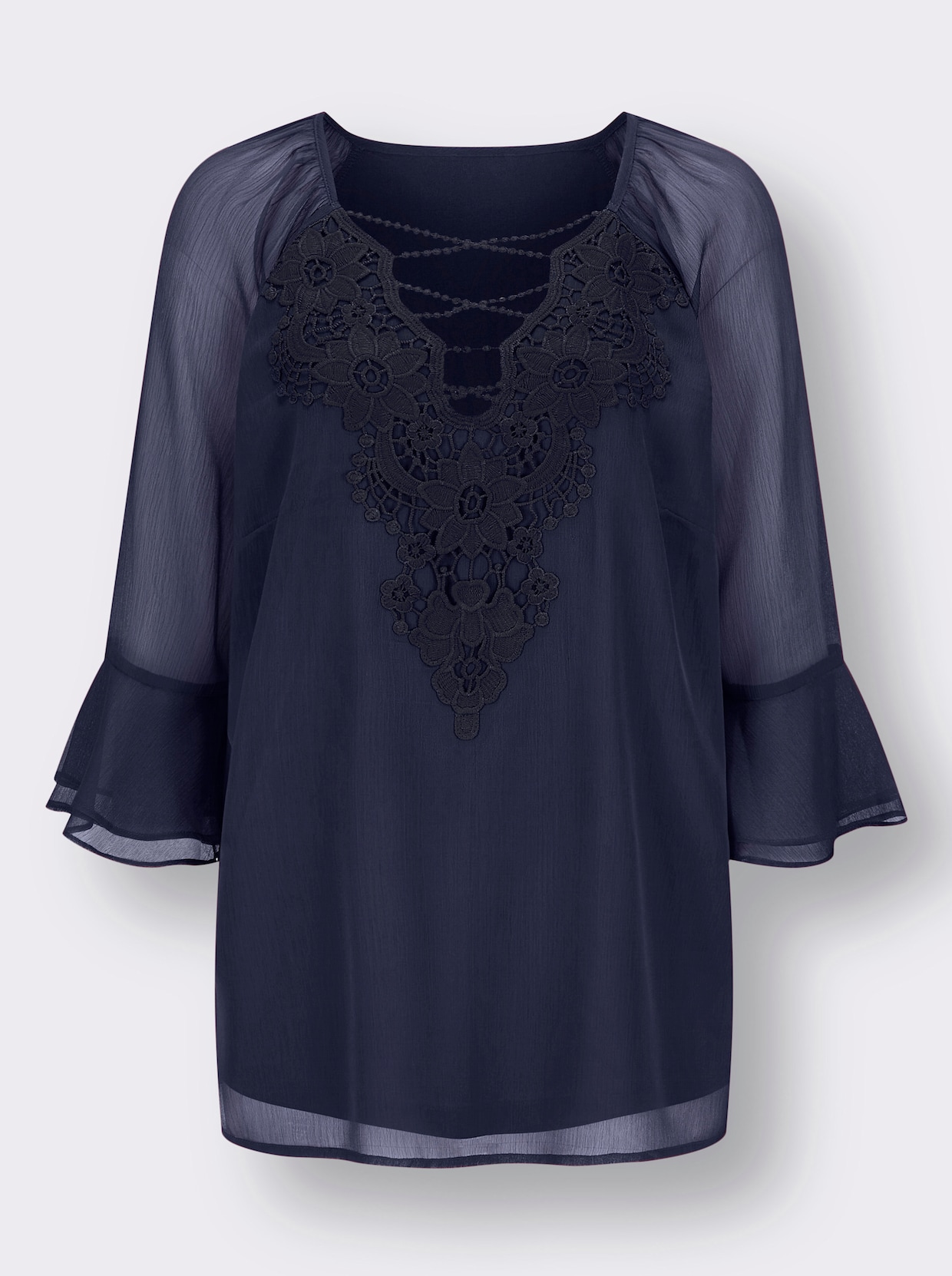 Comfortabele blouse - marine