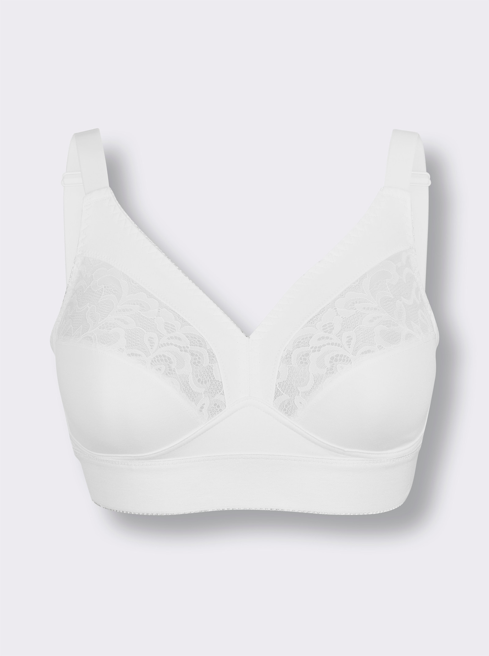 wäschepur BH ohne Bügel - weiß