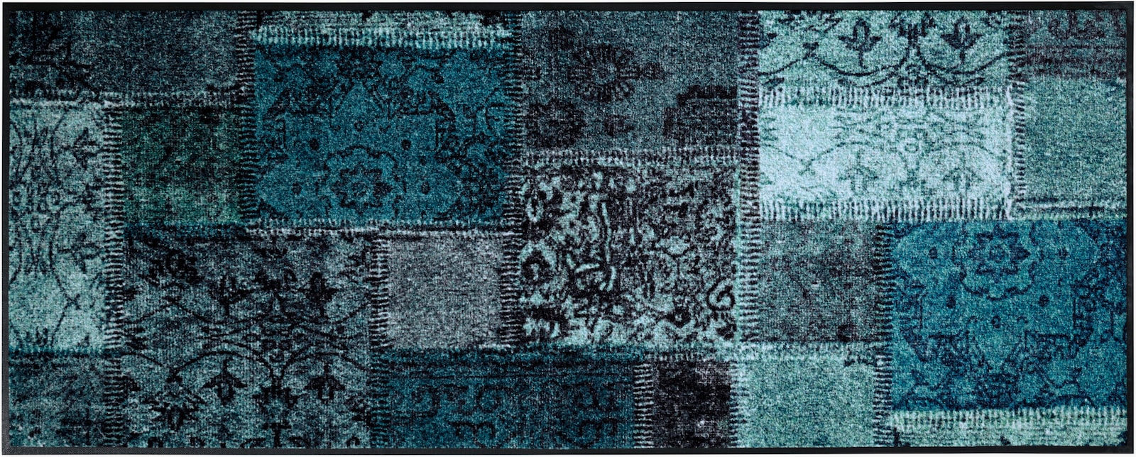 wash+dry by Kleen-Tex Fußmatte - petrol