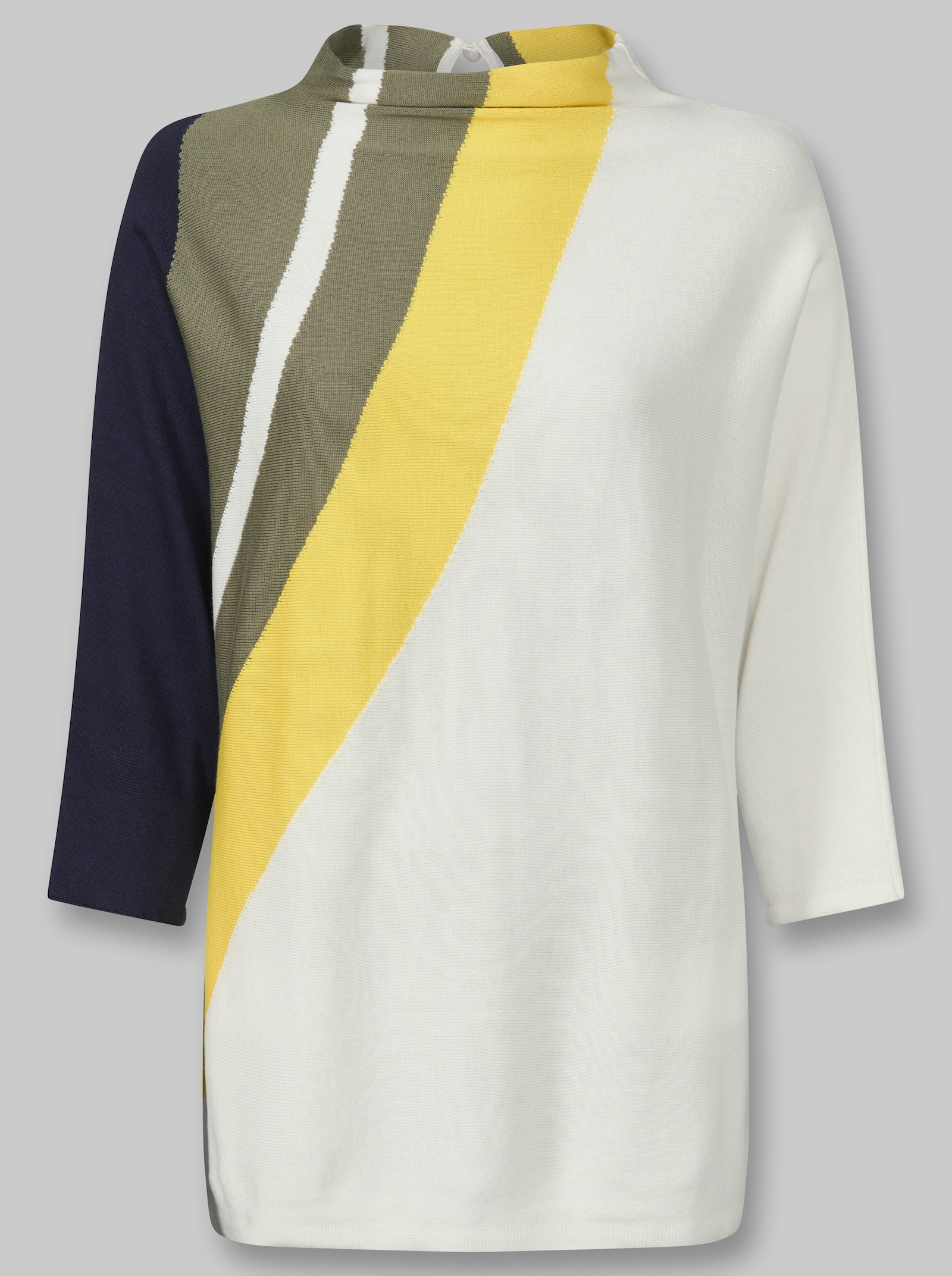 heine 3/4-Arm-Pullover mit Streifen-Dessin - ecru