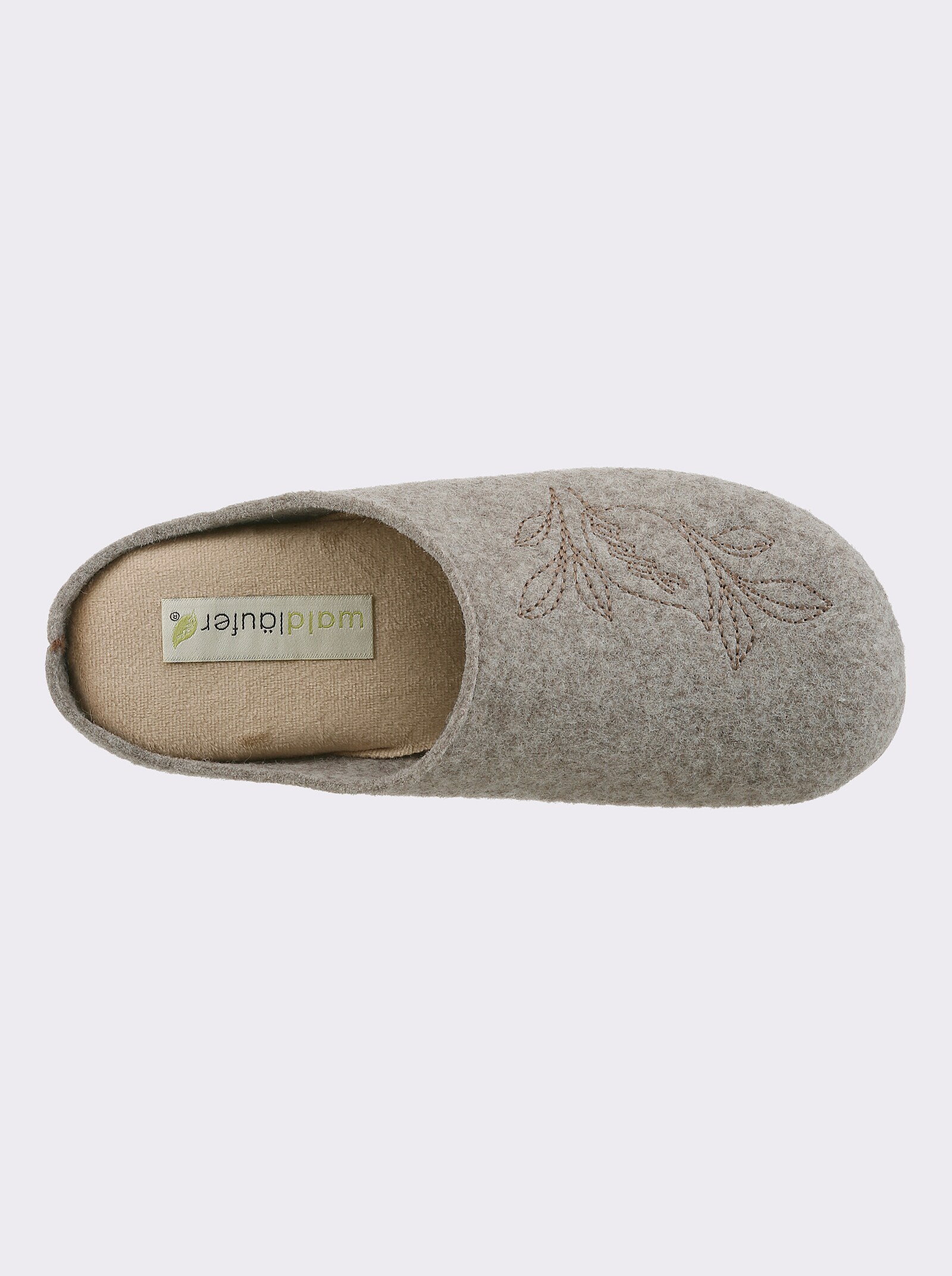 Waldläufer Pantoffel mit Polsterung - beige