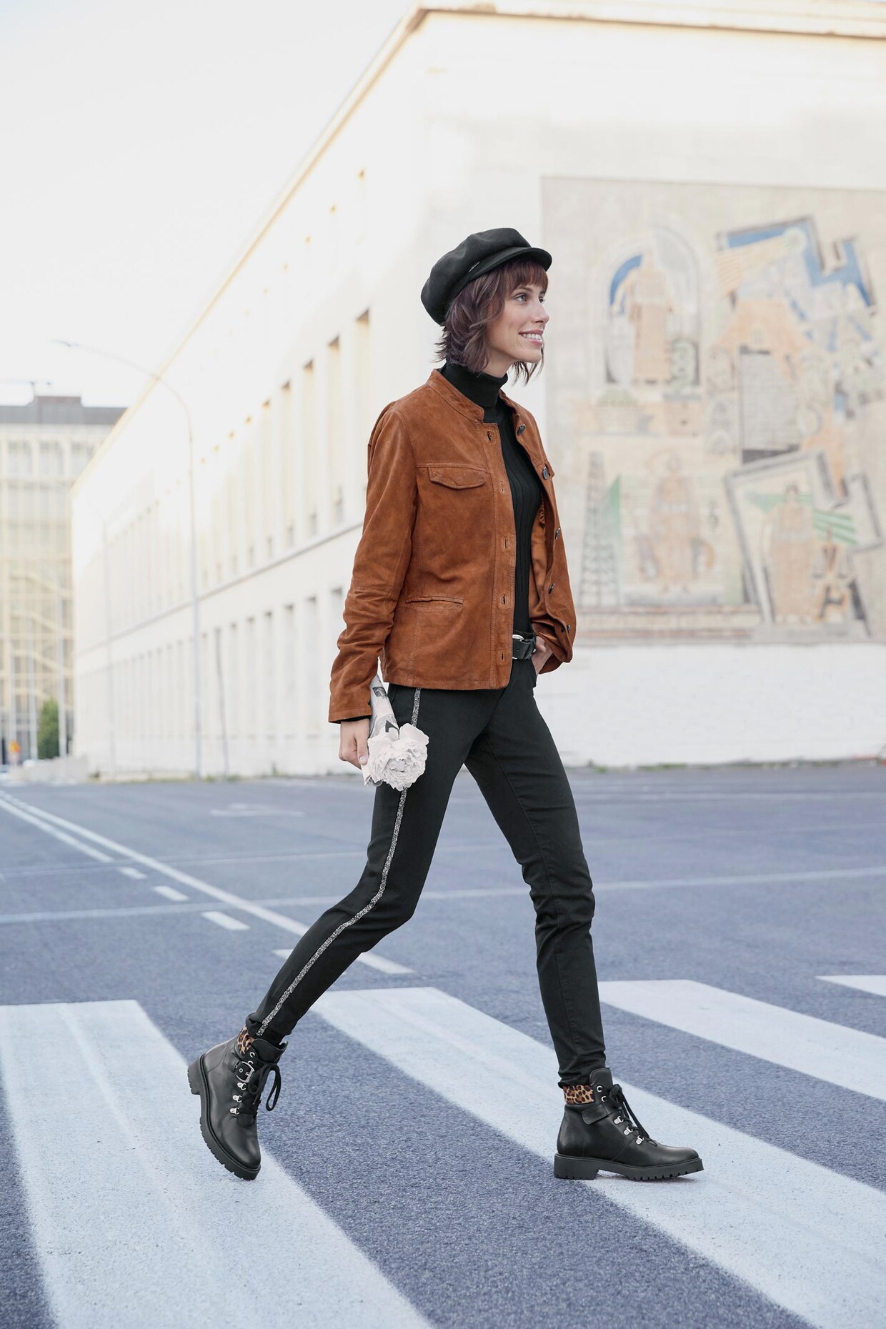 Rick Cardona Leder-Jacke - cognac