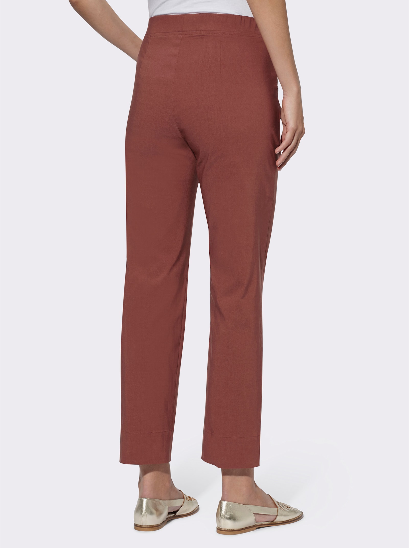heine Bengalinhose mit Fußschlitzen - rotbraun