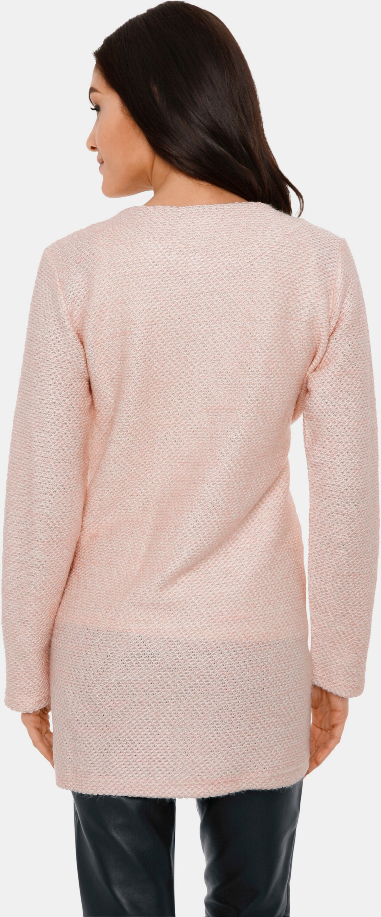 heine Gebreide mantel - roze