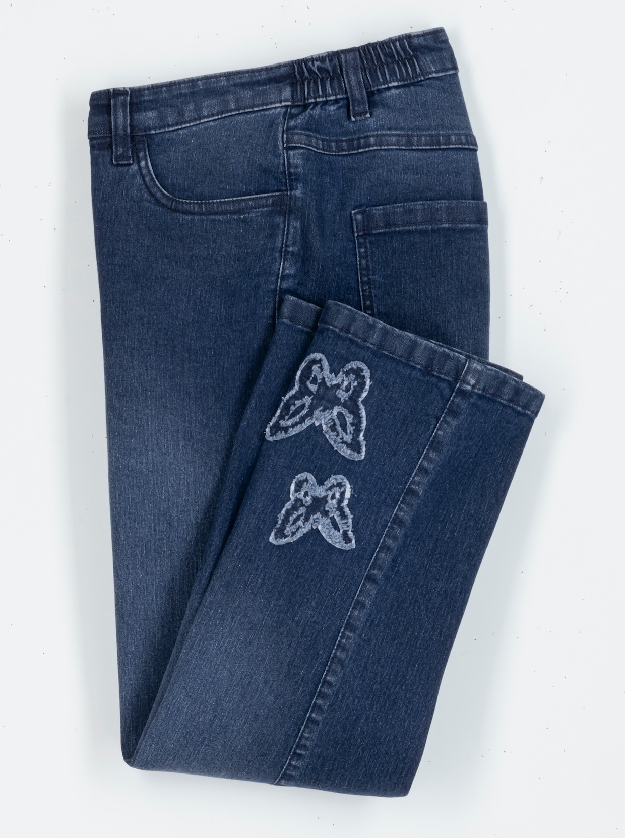 3/4-jeans - blue-stonewashed