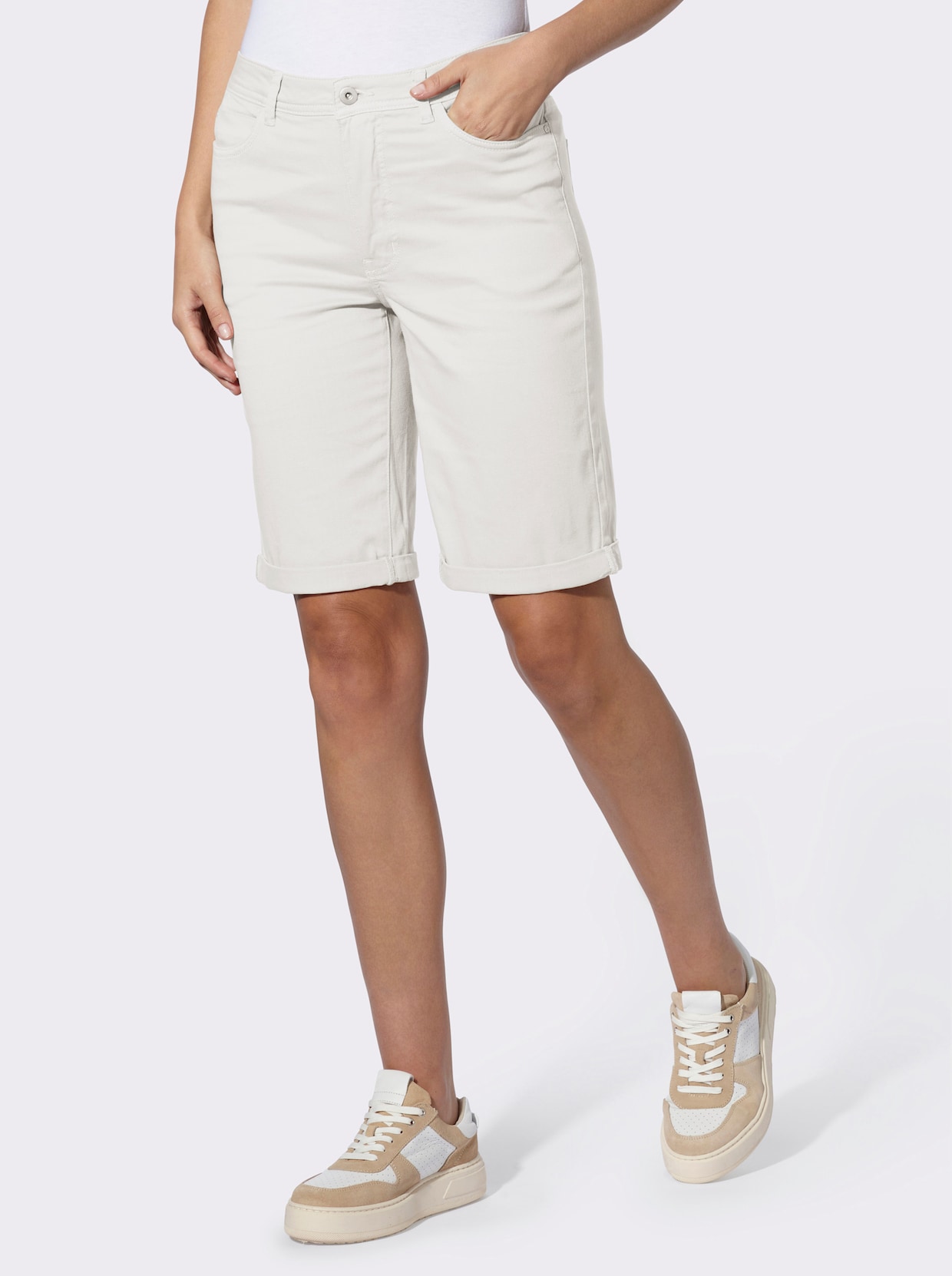 heine Shorts in Stretch-Qualität - weiß