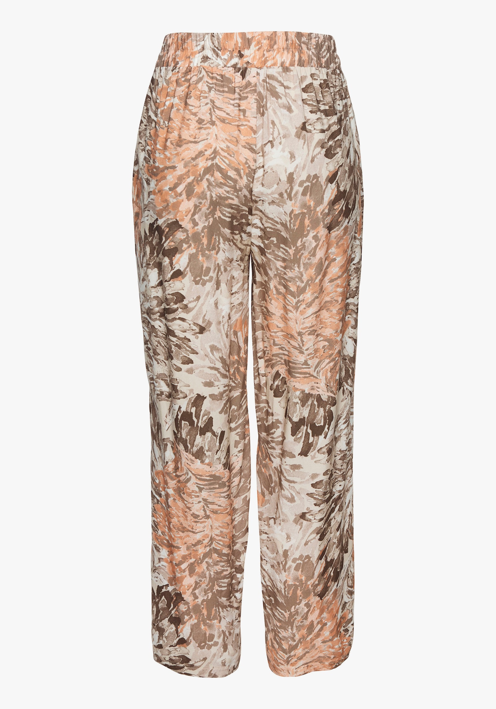 LASCANA palazzo-broek - apricot/taupe bedrukt