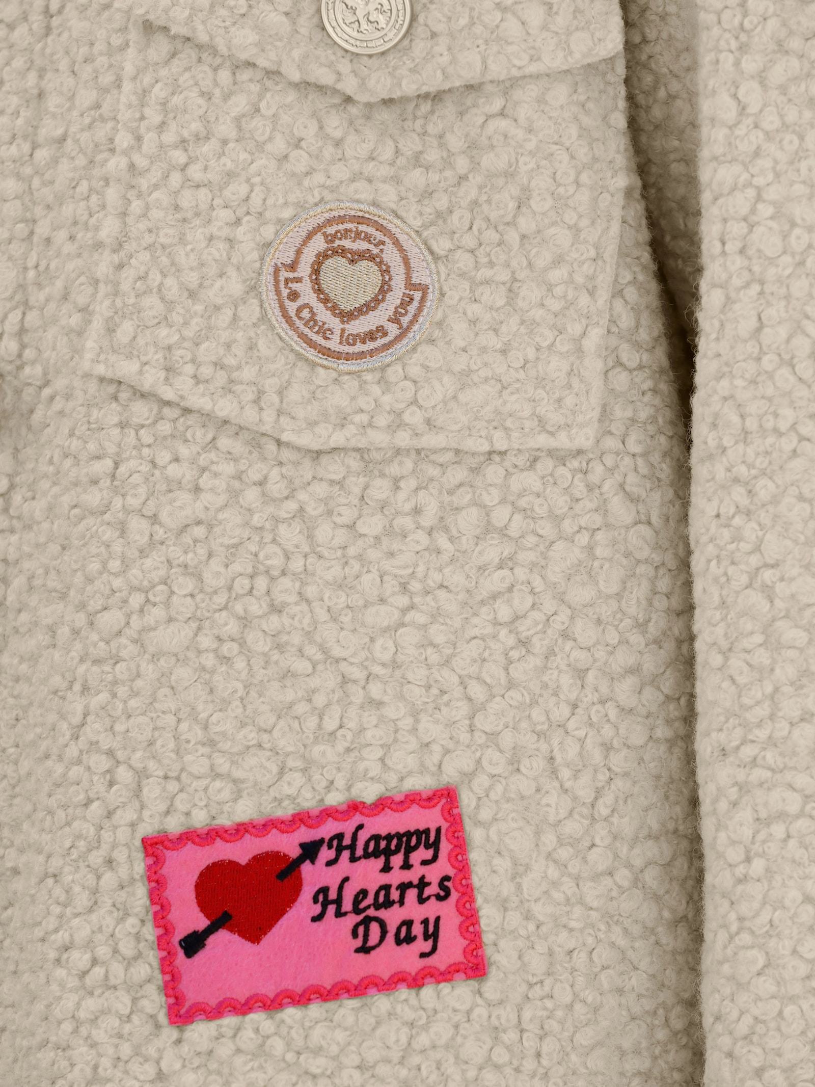 heine Mantel mit Applikationen - sand