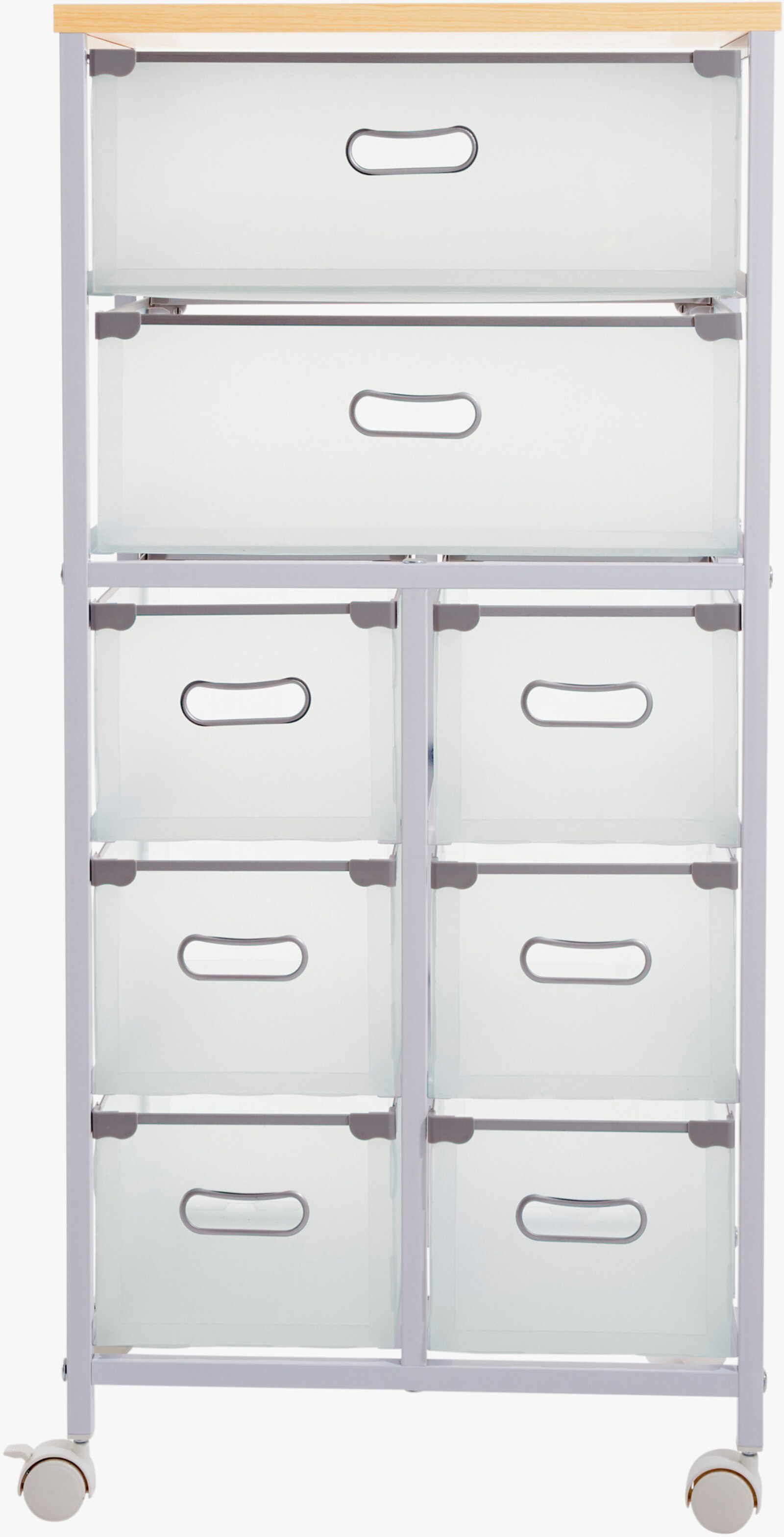 heine home Rollwagen - weiß-natur