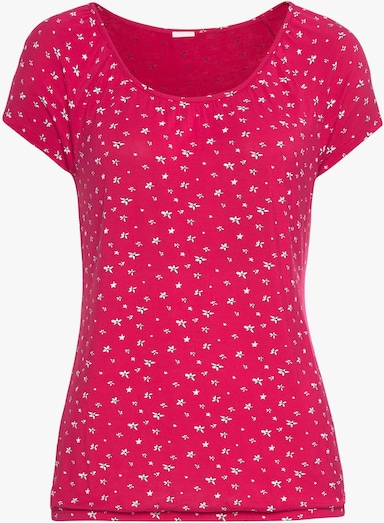 LASCANA Kurzarmshirt - pink, navy