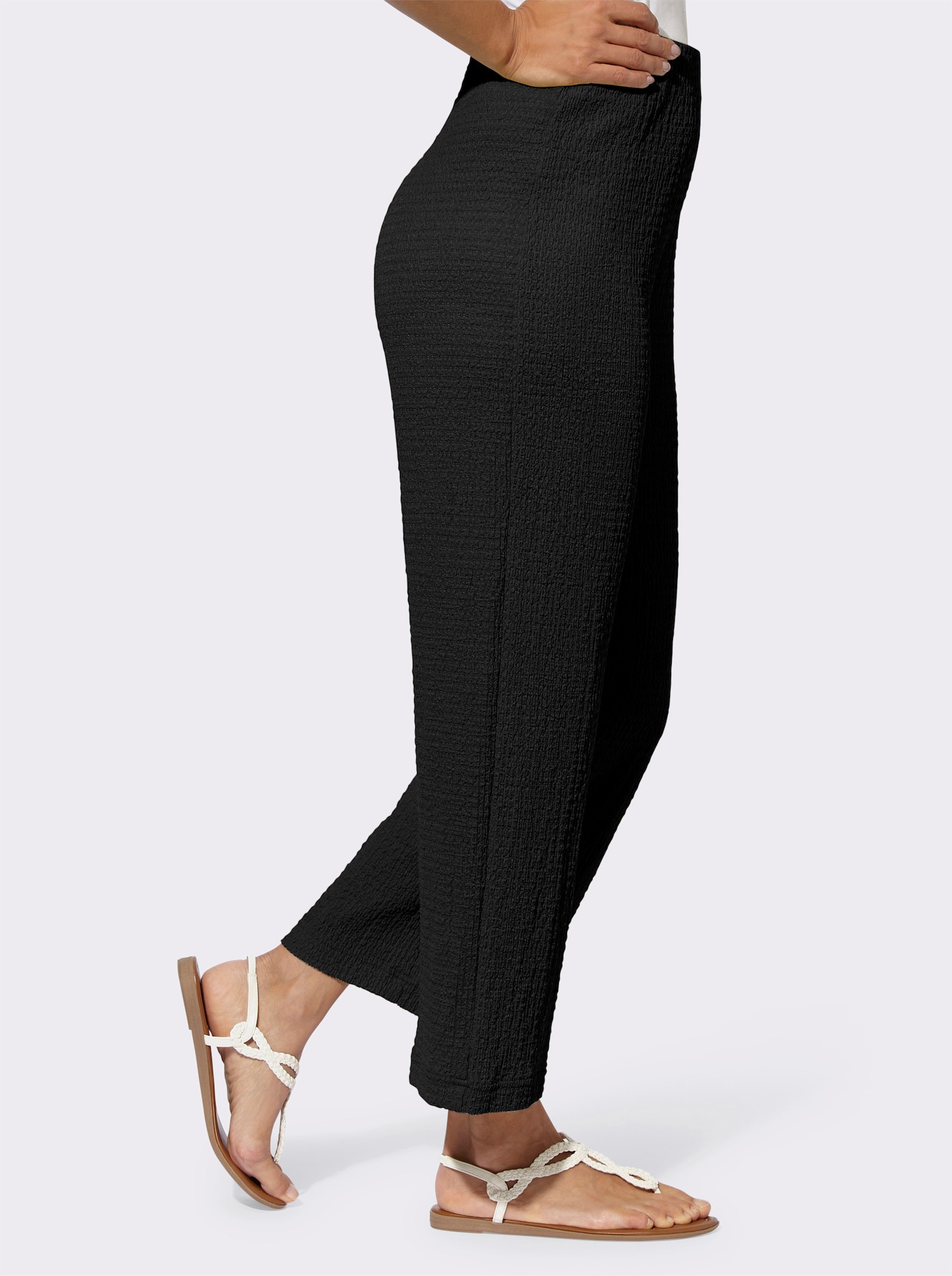 Pantalon en jersey 7/8 - noir