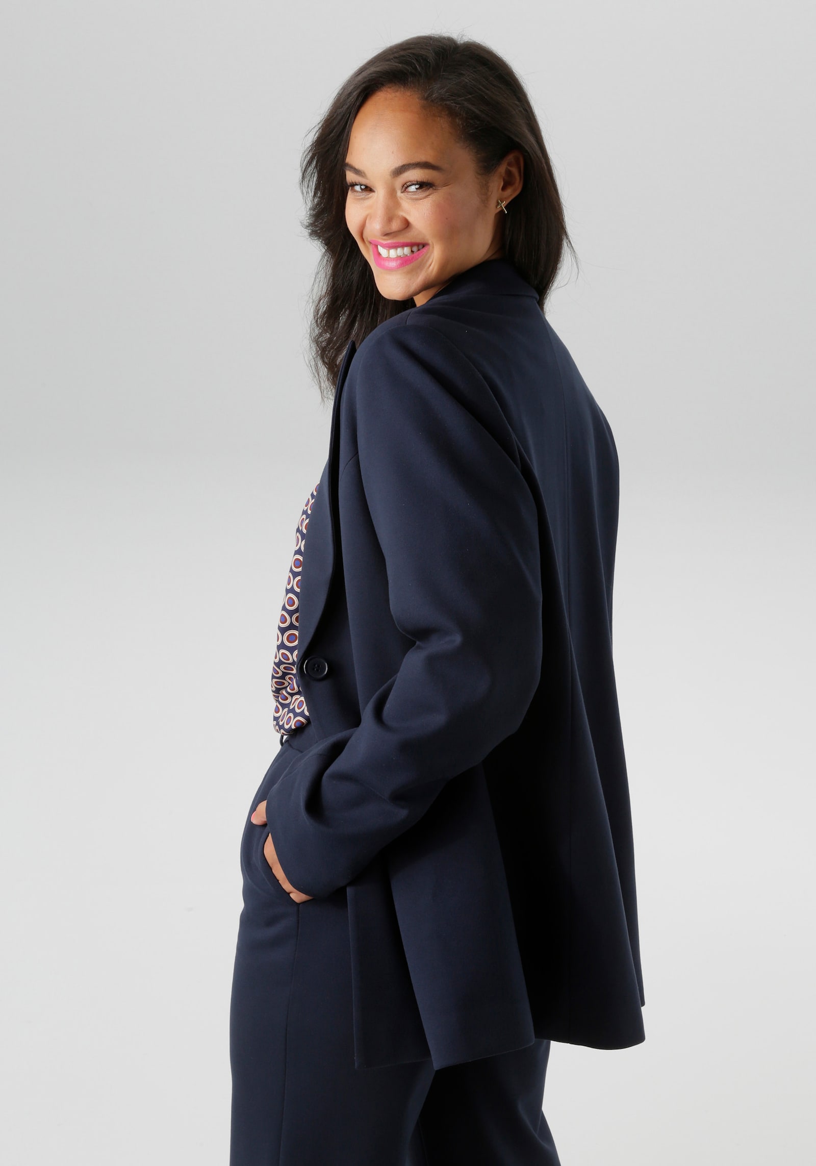 Aniston PLUS Jerseyblazer - navy