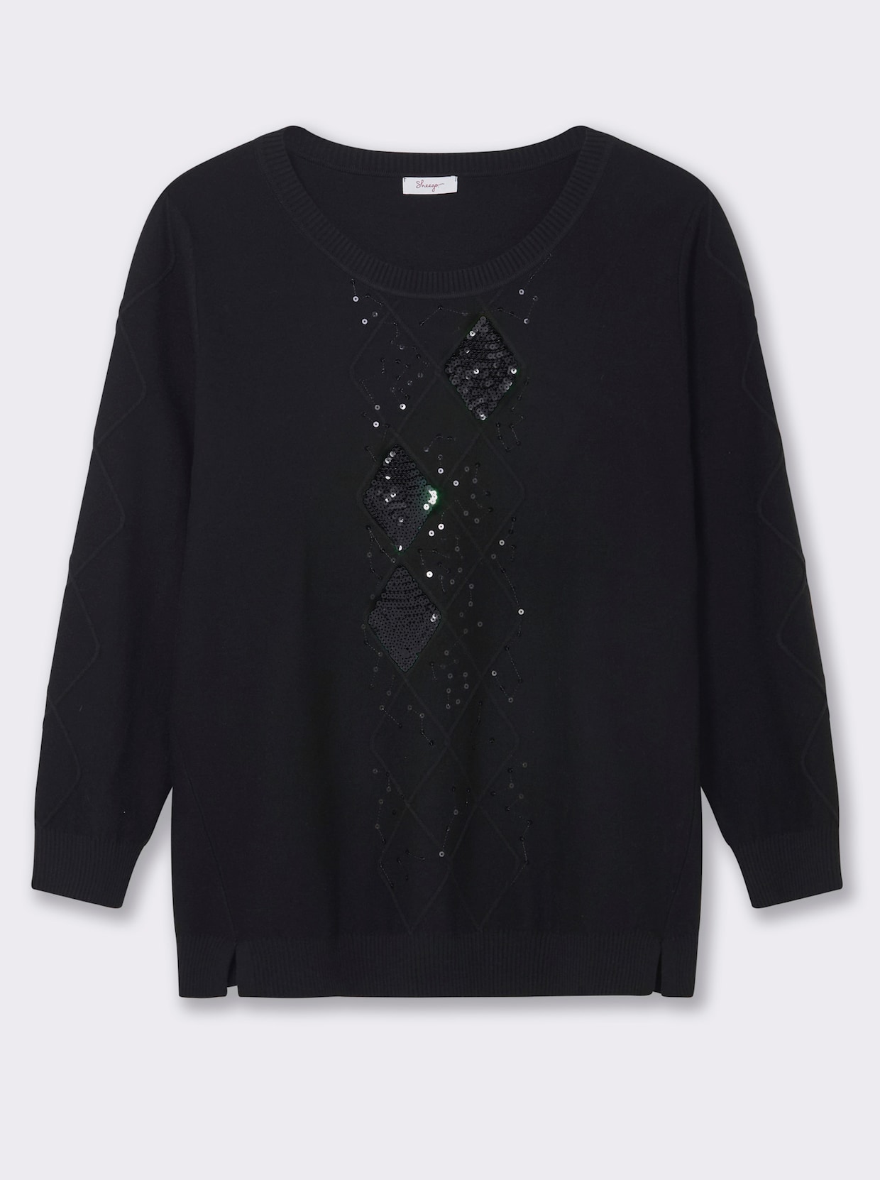 sheego Pullover - zwart